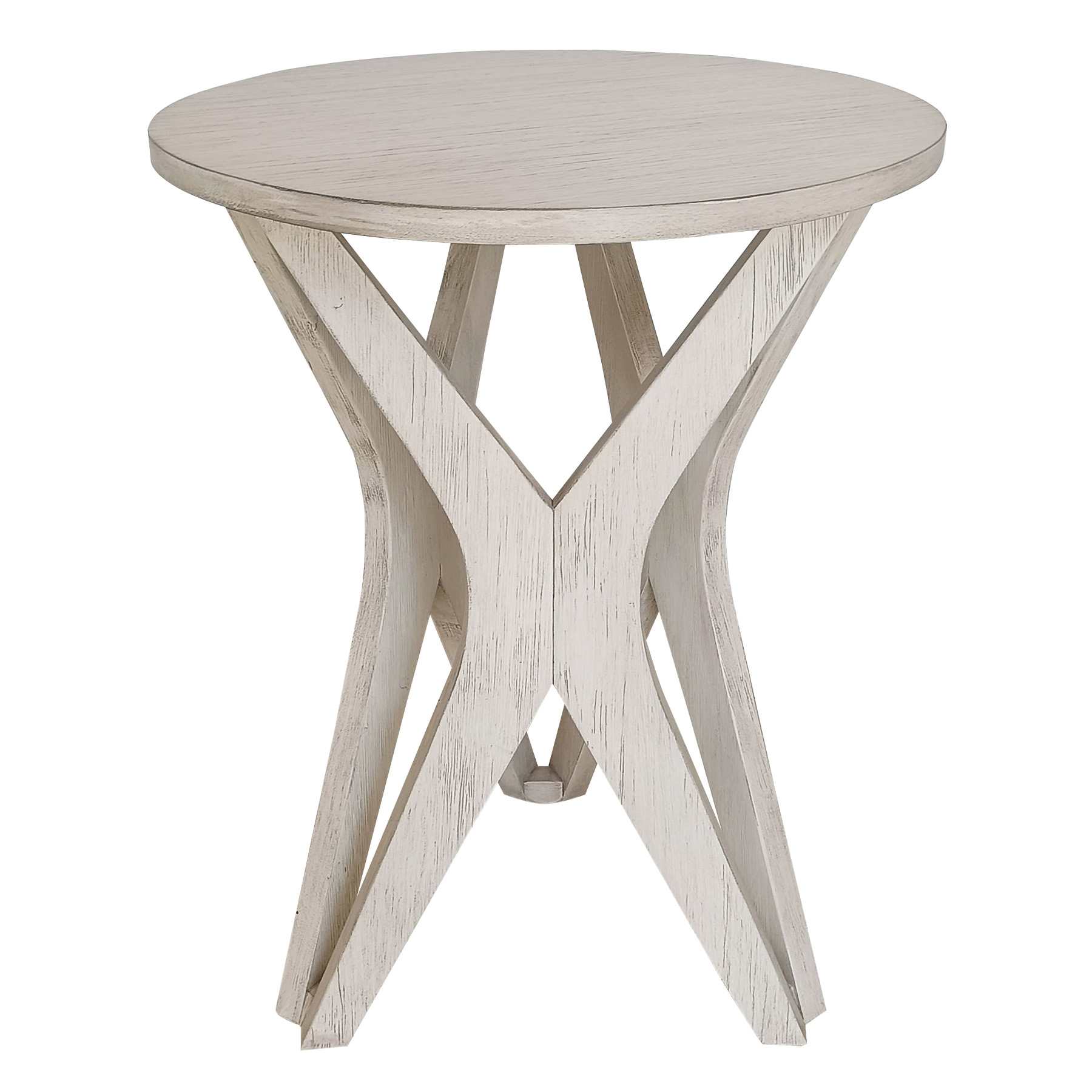 Jaxon Wooden Accent Table, White Ash Finish
