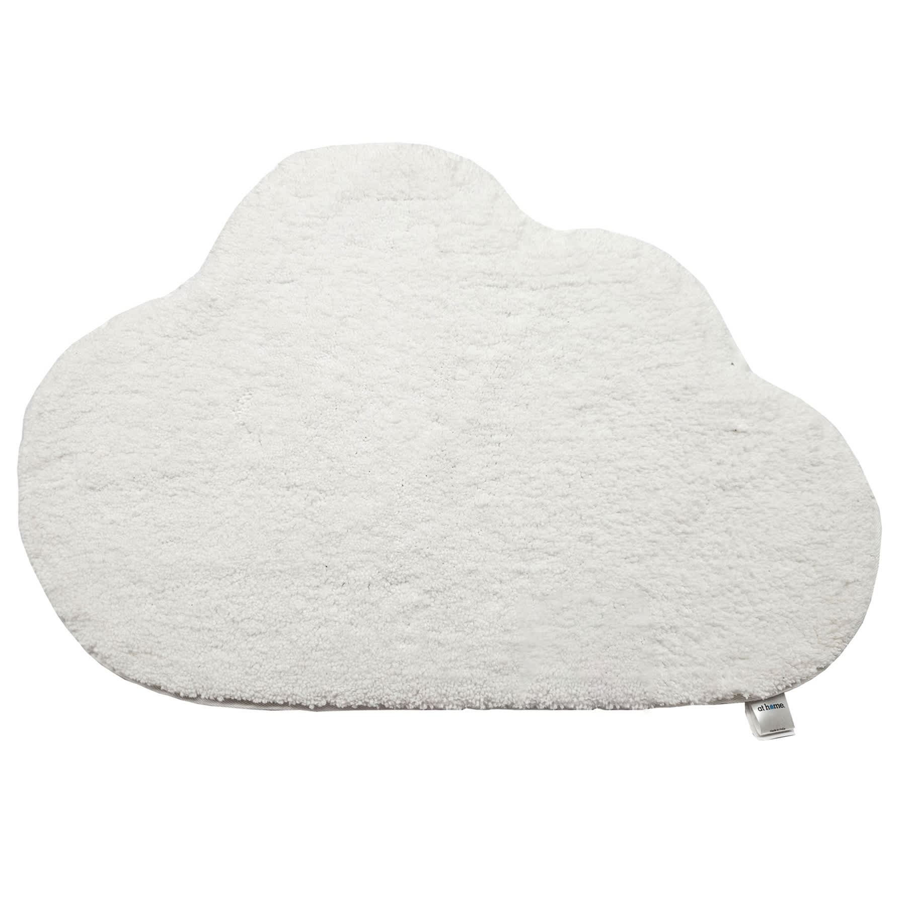 White Cloud Shaped Bath Rug, 20x30