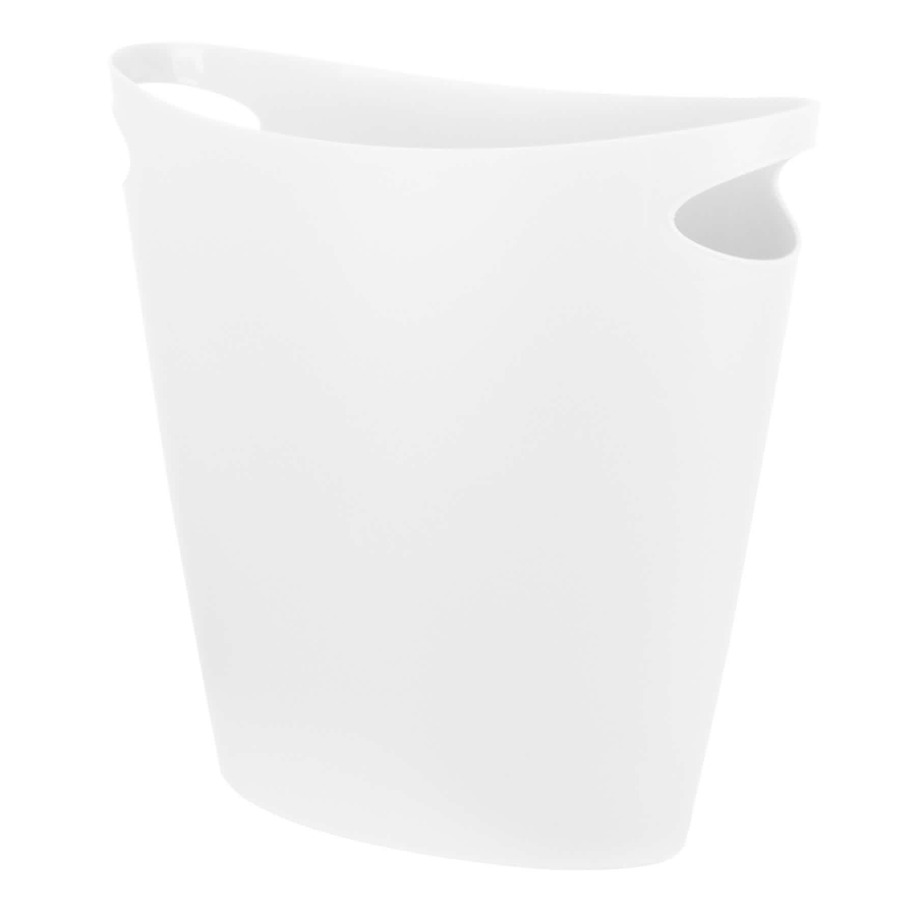 White Oval Trash Bin, 7.7l