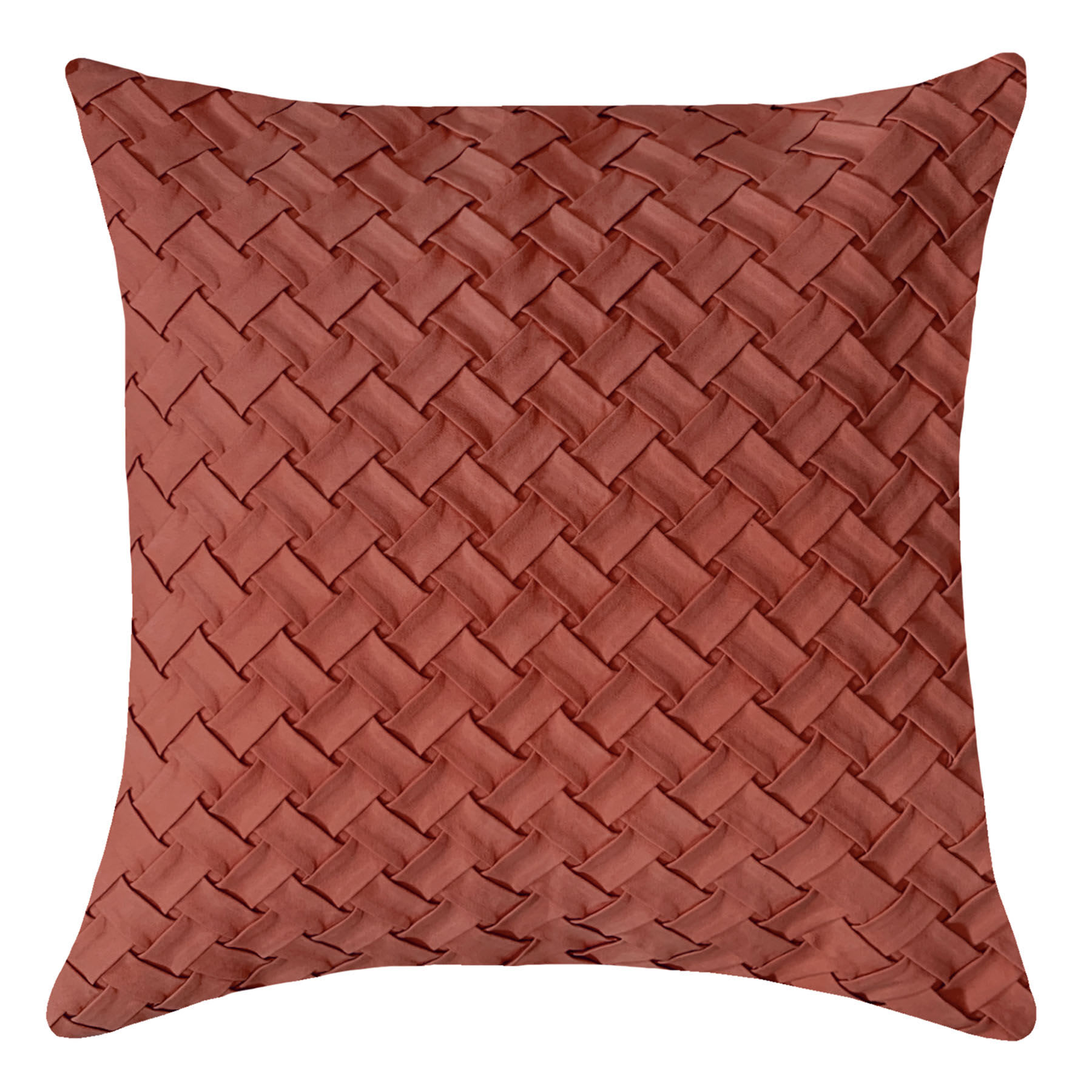 Providence Burgundy Basketweave Throw Pillow, 18"