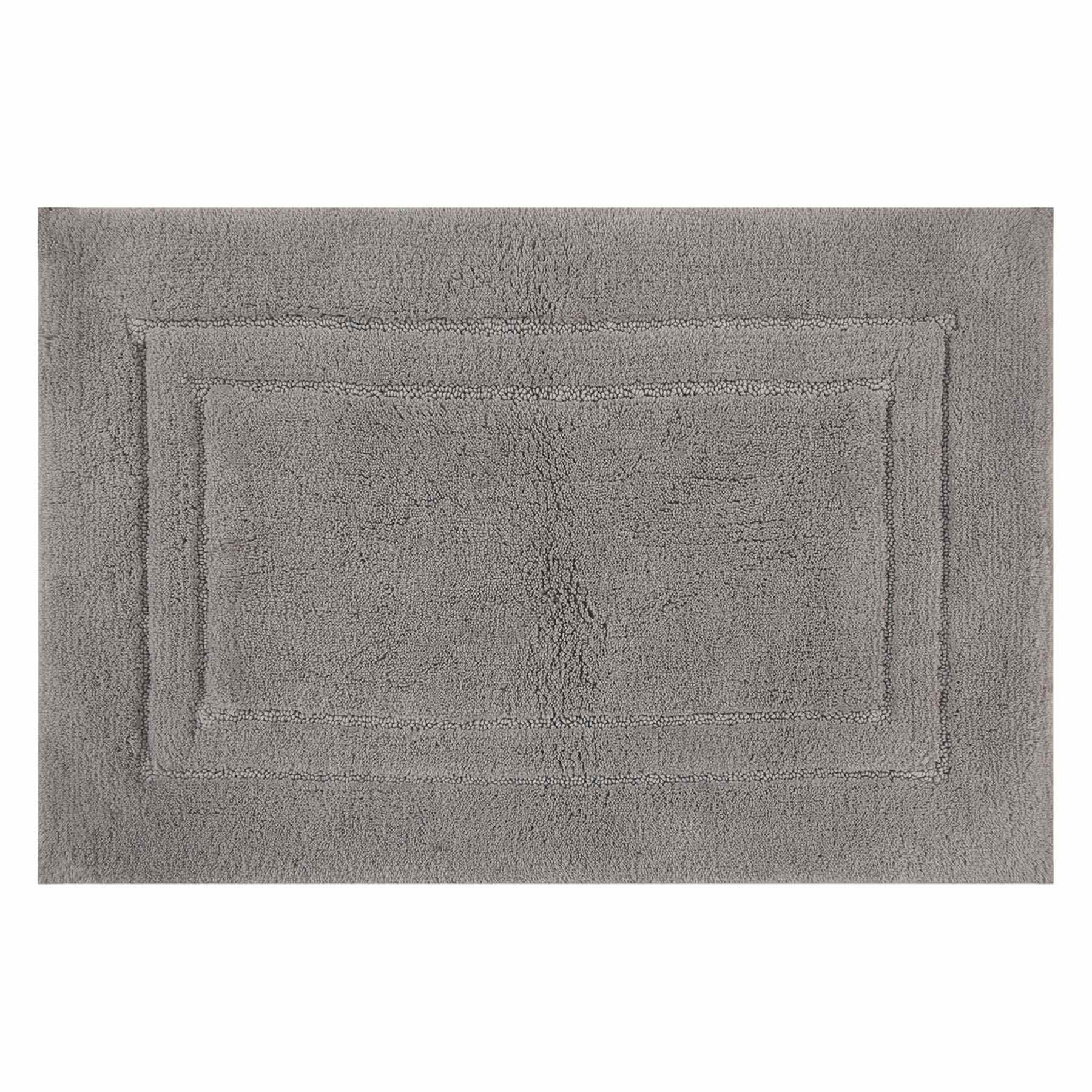 Honeybloom Tufted Racetrack Dark Grey Bath Rug, 17x24