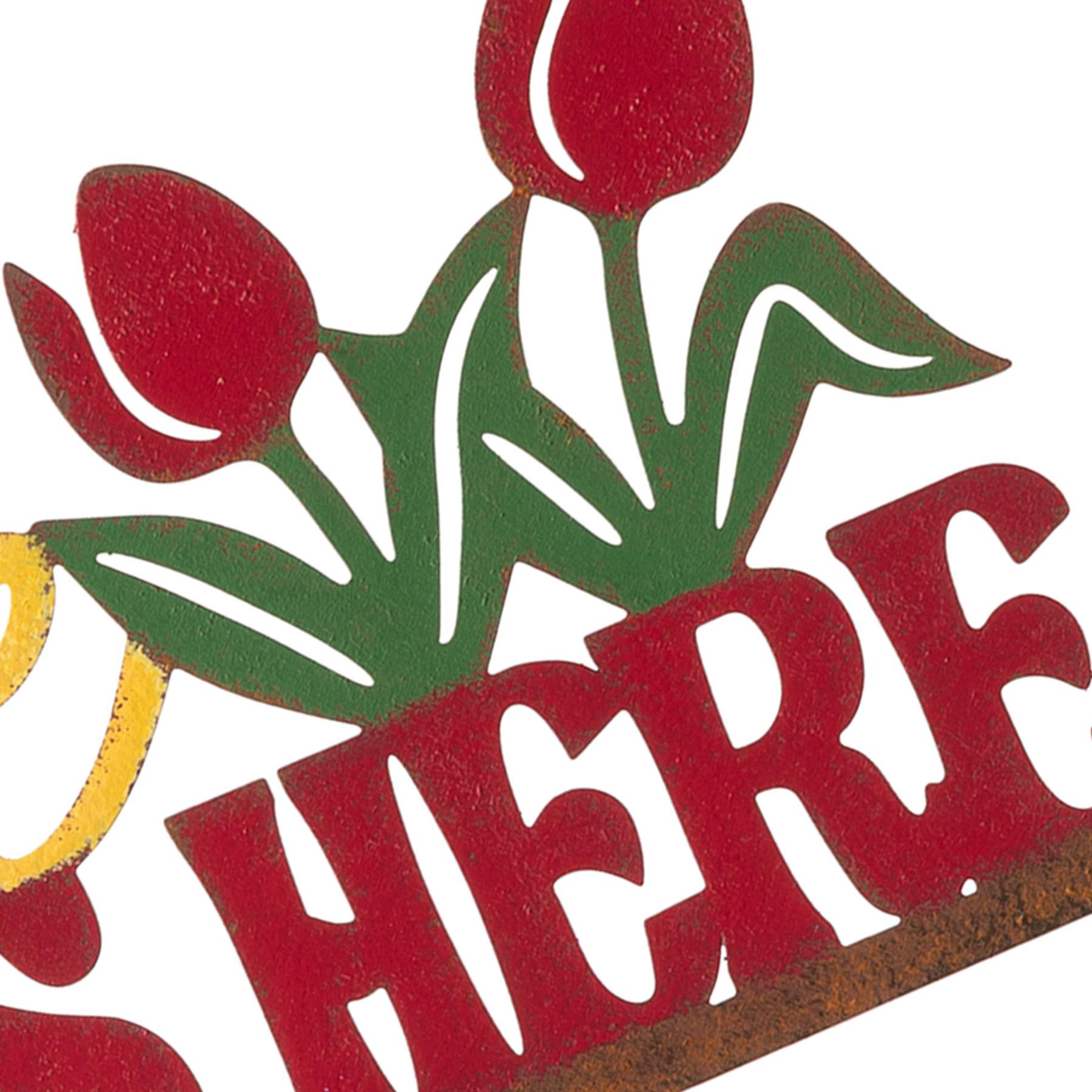 Love Grows Here Metal Yard Stake, 10"