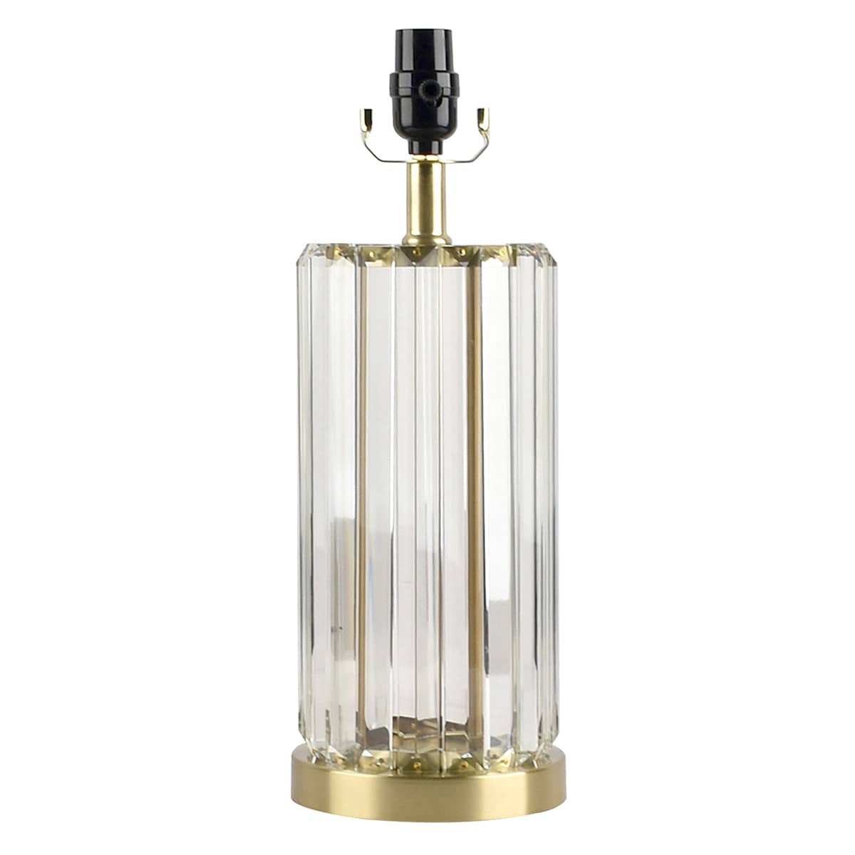 Providence Gold Hanging Crystal Medium Table Lamp Base, 17"