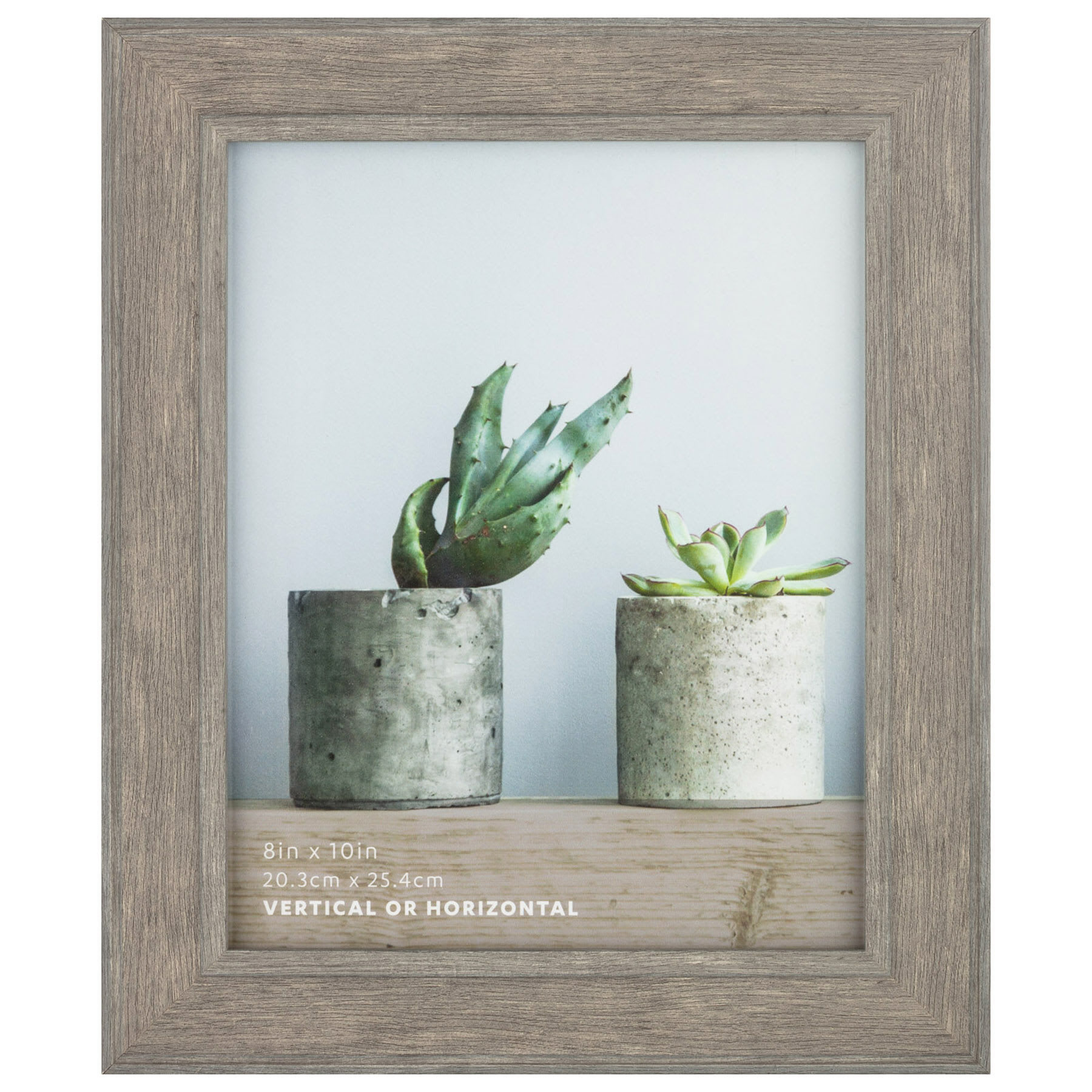 Dark Grey Dome Profile Wall Frame, 8x10