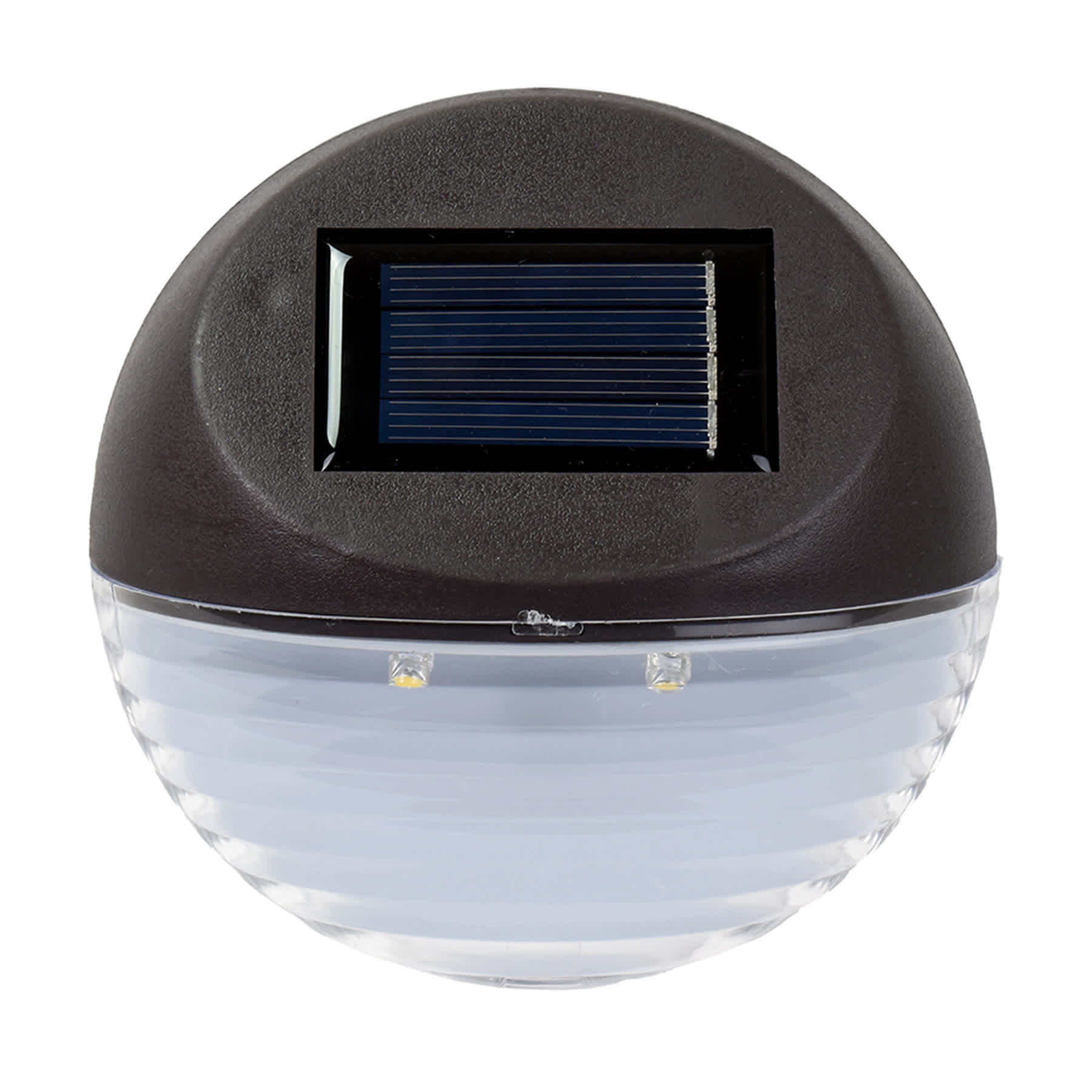 2-Lumen Solar Brown Circle Deck Light