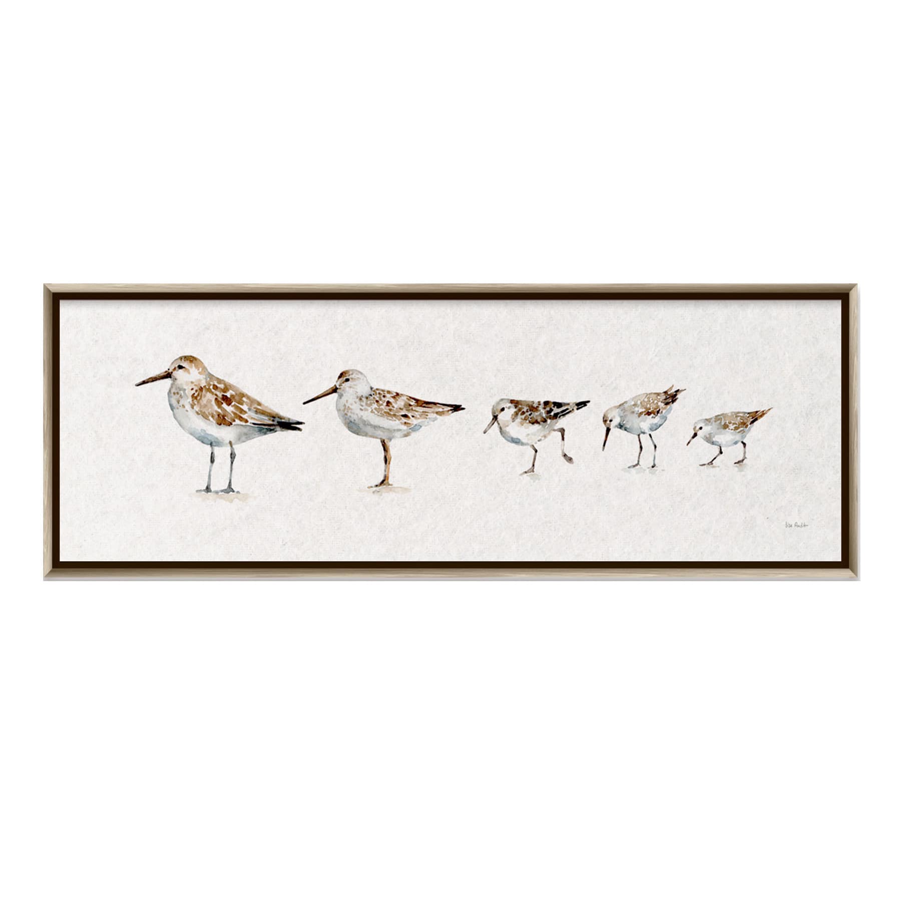 Ty Pennington Framed Bird Canvas Wall Art, 24x8