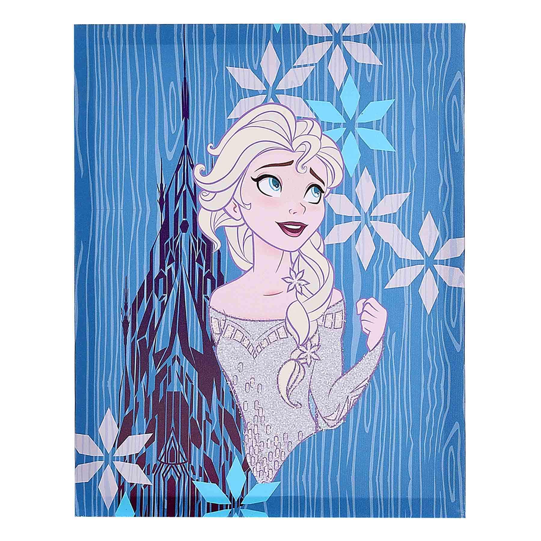 Frozen Glitter Canvas Wall Art, 11x14