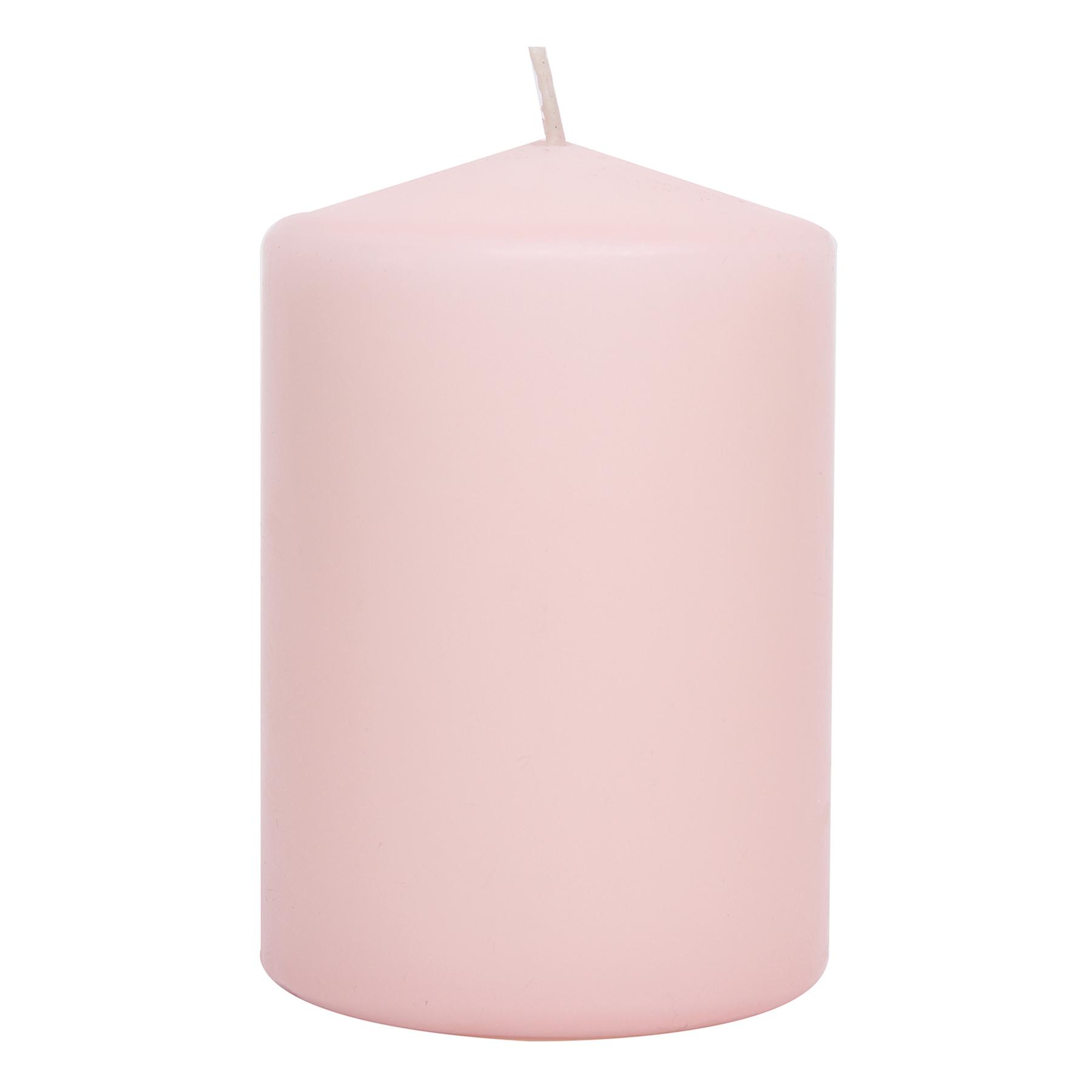 Light Pink Unscented Overdip Pillar Candle, 2.8x4
