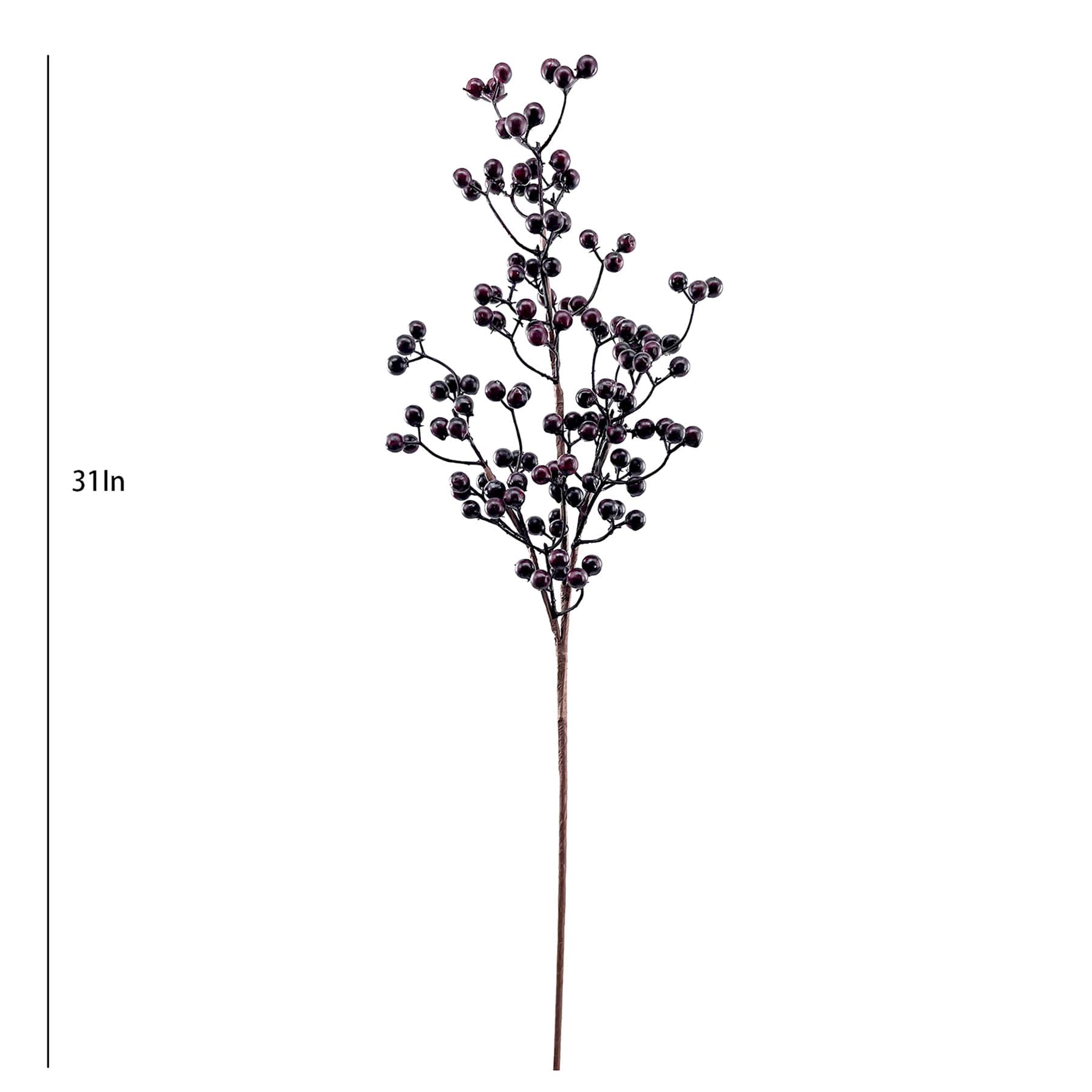 Grey Berries Stem, 31"