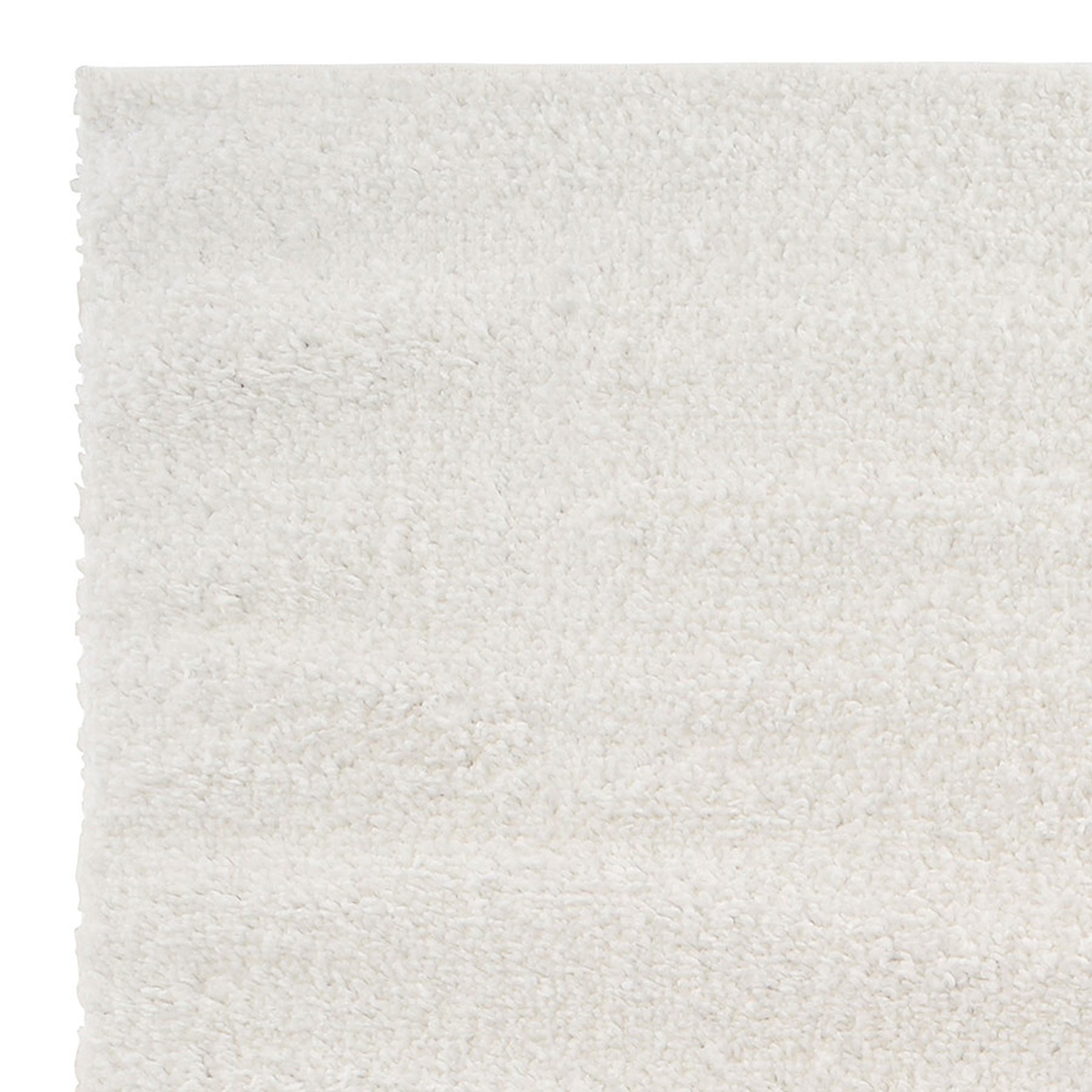 (C178) Parma Ivory Shag Area Rug, 5x7