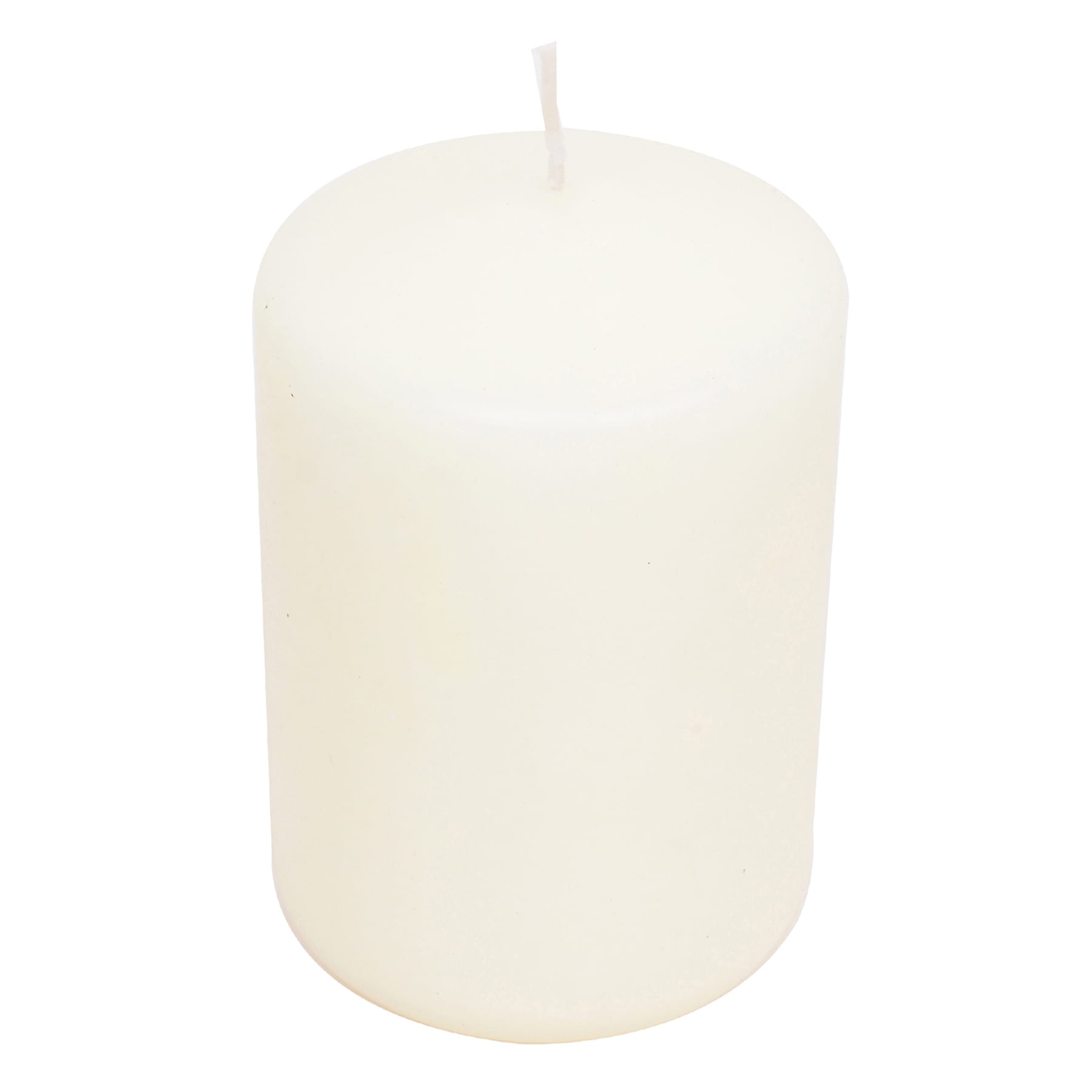 Ivory Unscented Overdip Pillar Candle, 4"