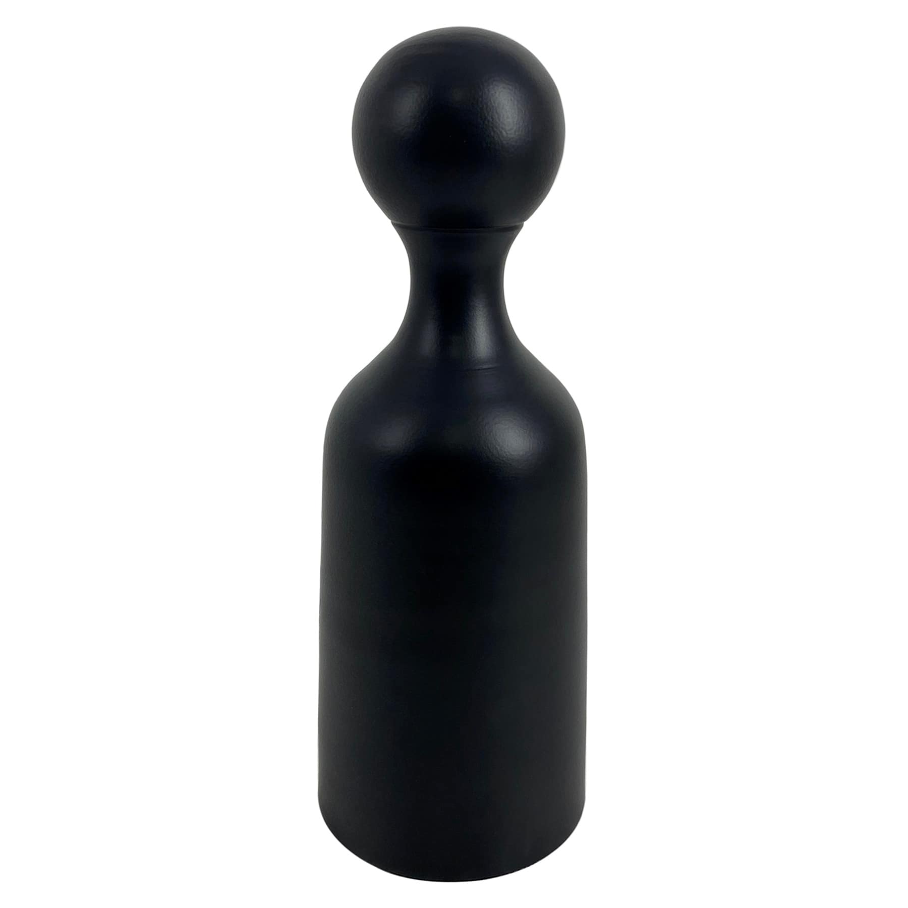 Crosby St. Black Abstract Bottle Table Decor, 9"