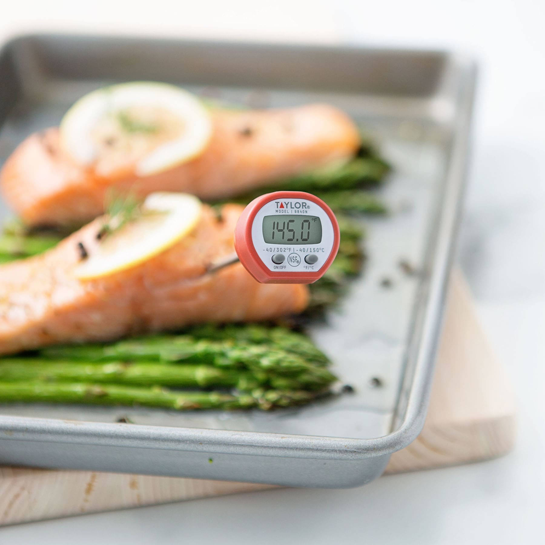 Taylor Digital Instant Read Pocket Thermometer, Red