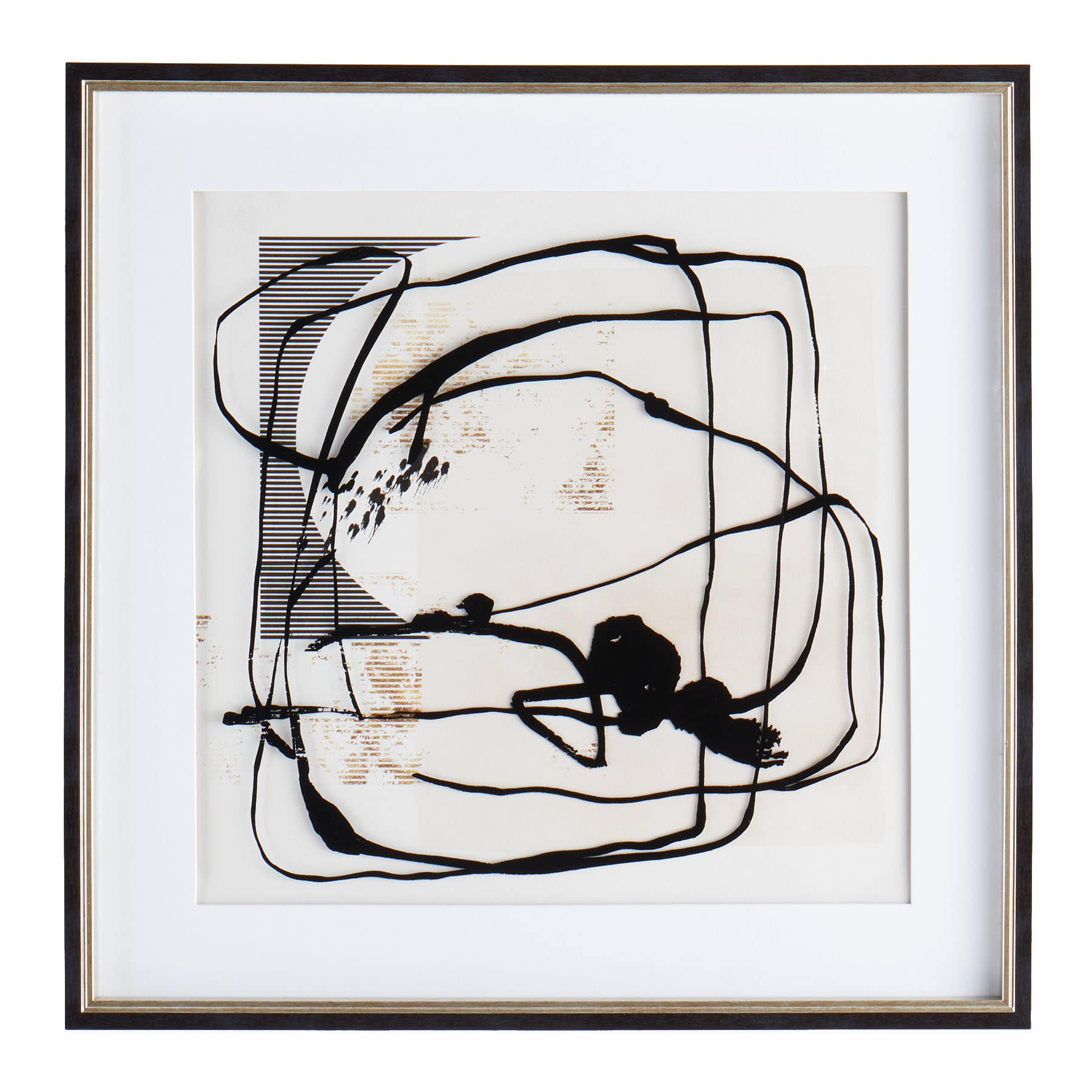 Crosby St. Glass Framed Abstract Print Wall Art, 25"