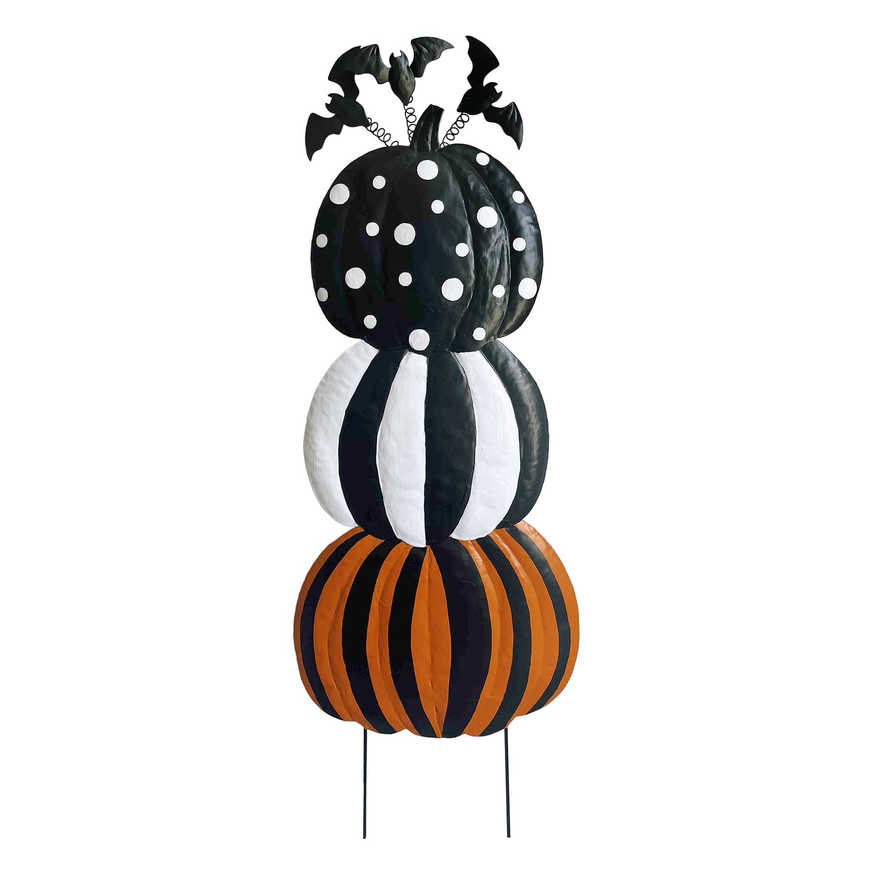 Happy Haunting Pumpkin Stack Yardstake, 42"