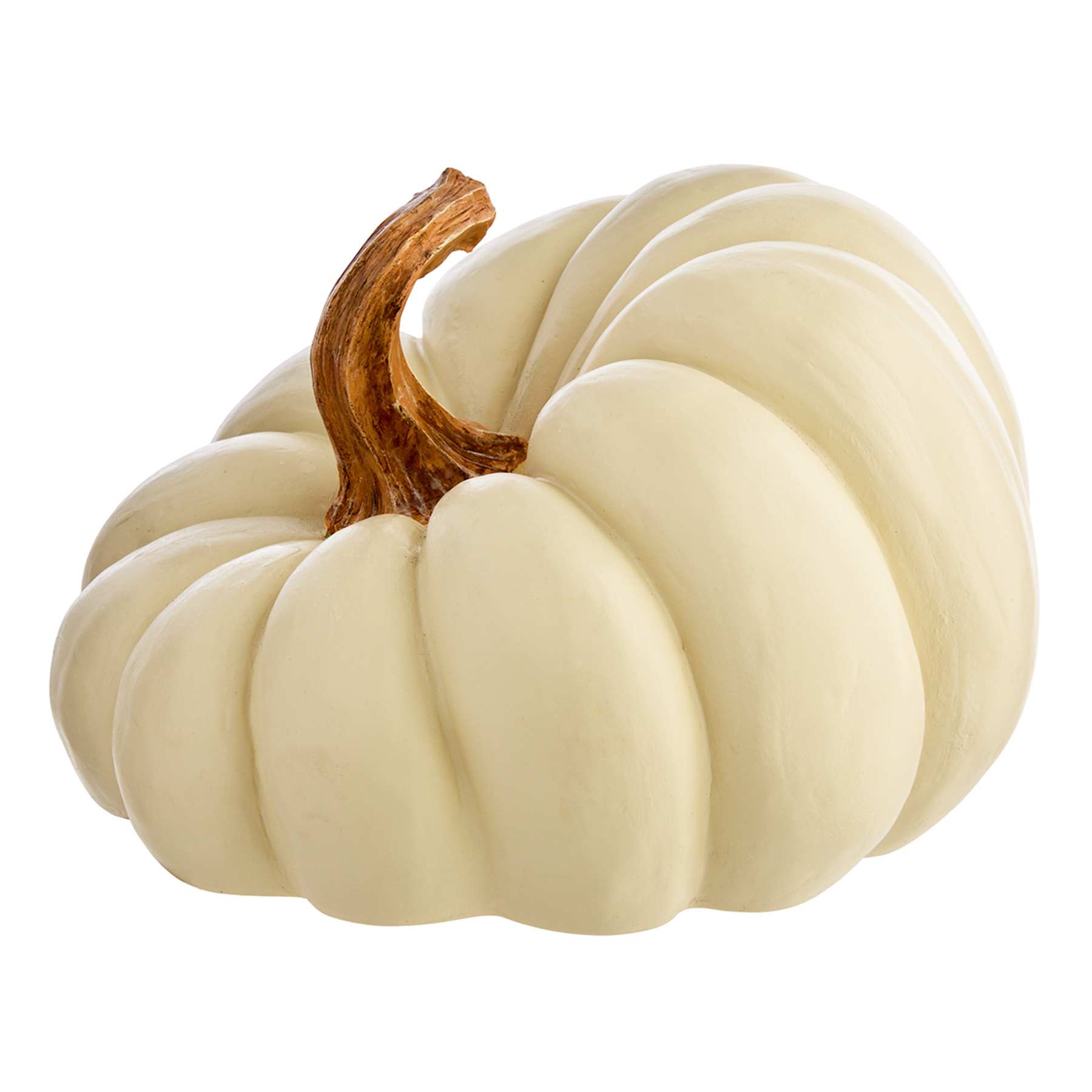 White Irregular Pumpkin, 15.8"