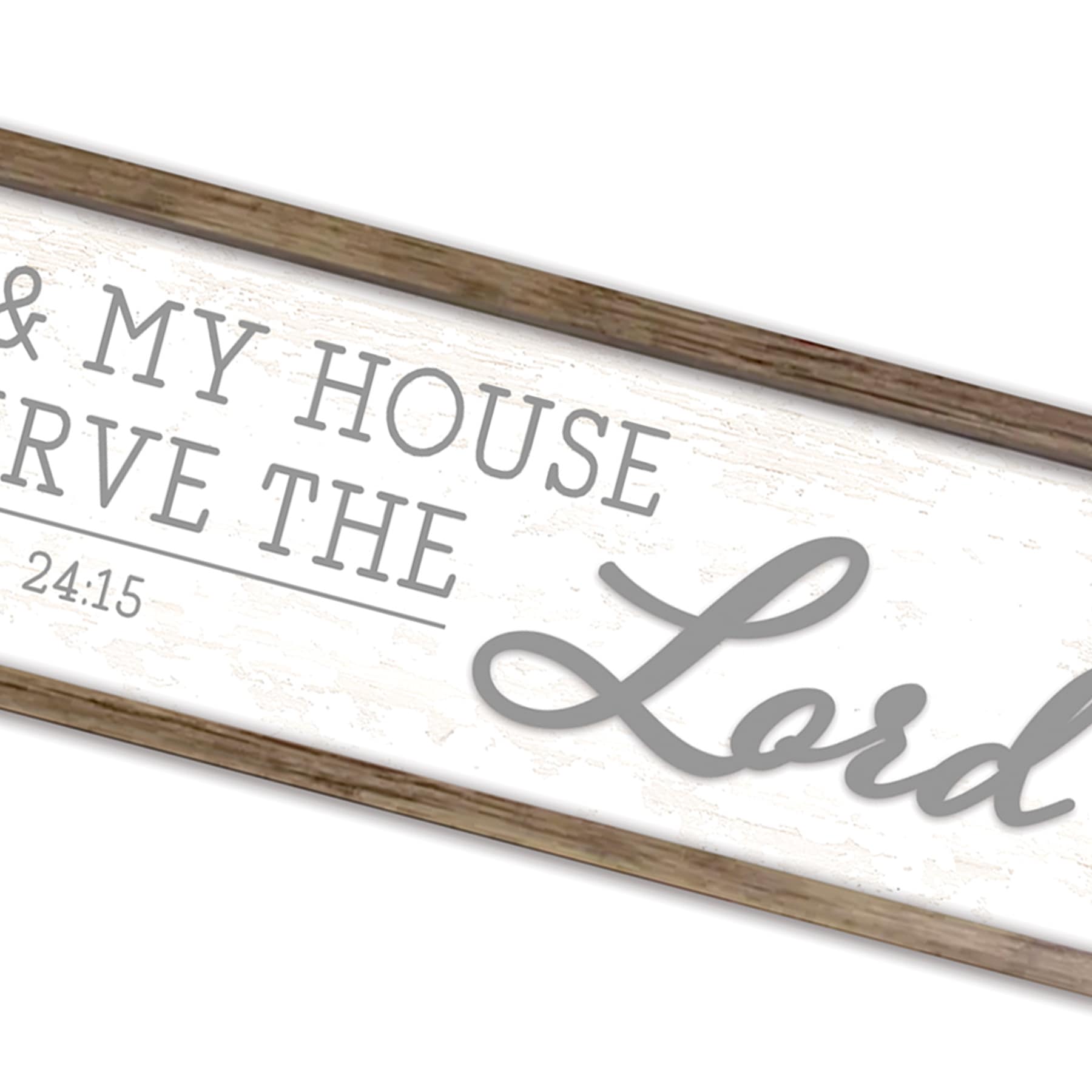 Framed Serve The Lord Wall Sign, 8x30