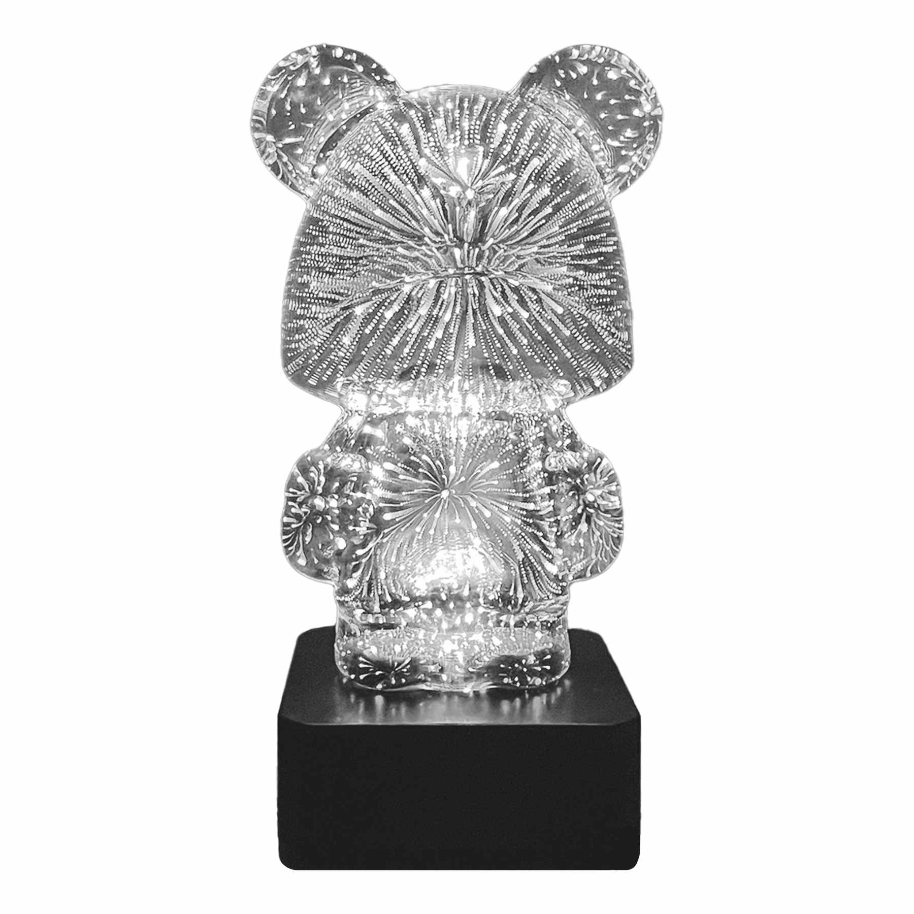 Star Effect Bear Lamp, 8"