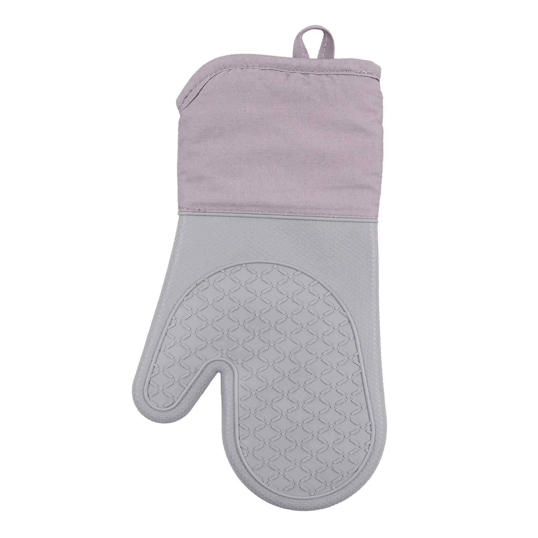 Grey Silicone Oven Mitt