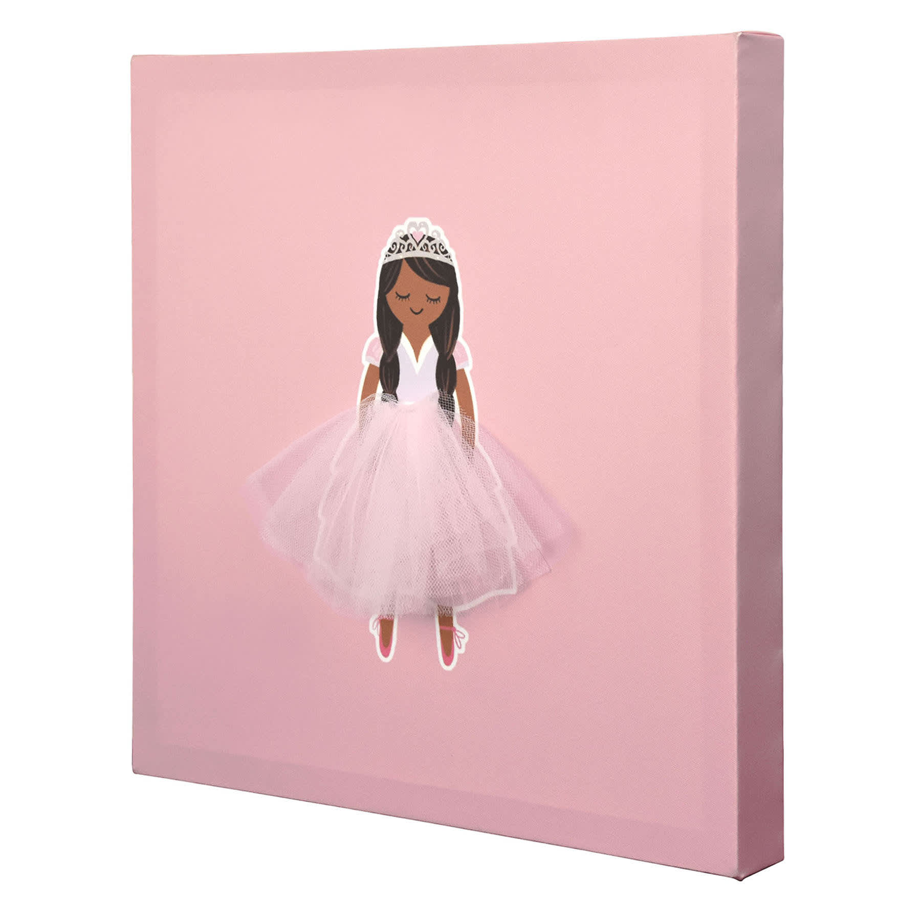 Tiny Dreamers Pink Princess II Canvas Wall Art, 12"