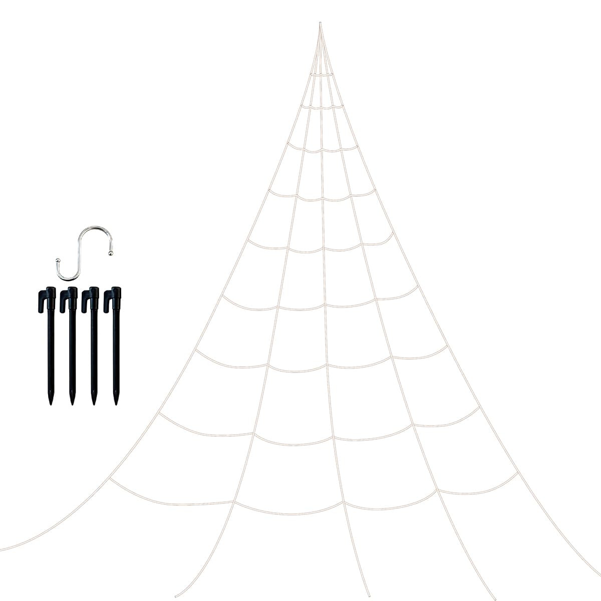 Draped Spider Web, 23'
