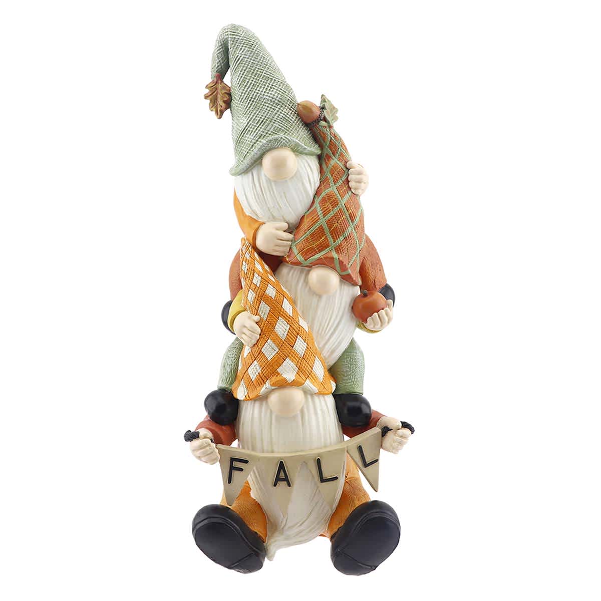 Homespun Harvest Fall Festive Stacked Gnomes, 24"