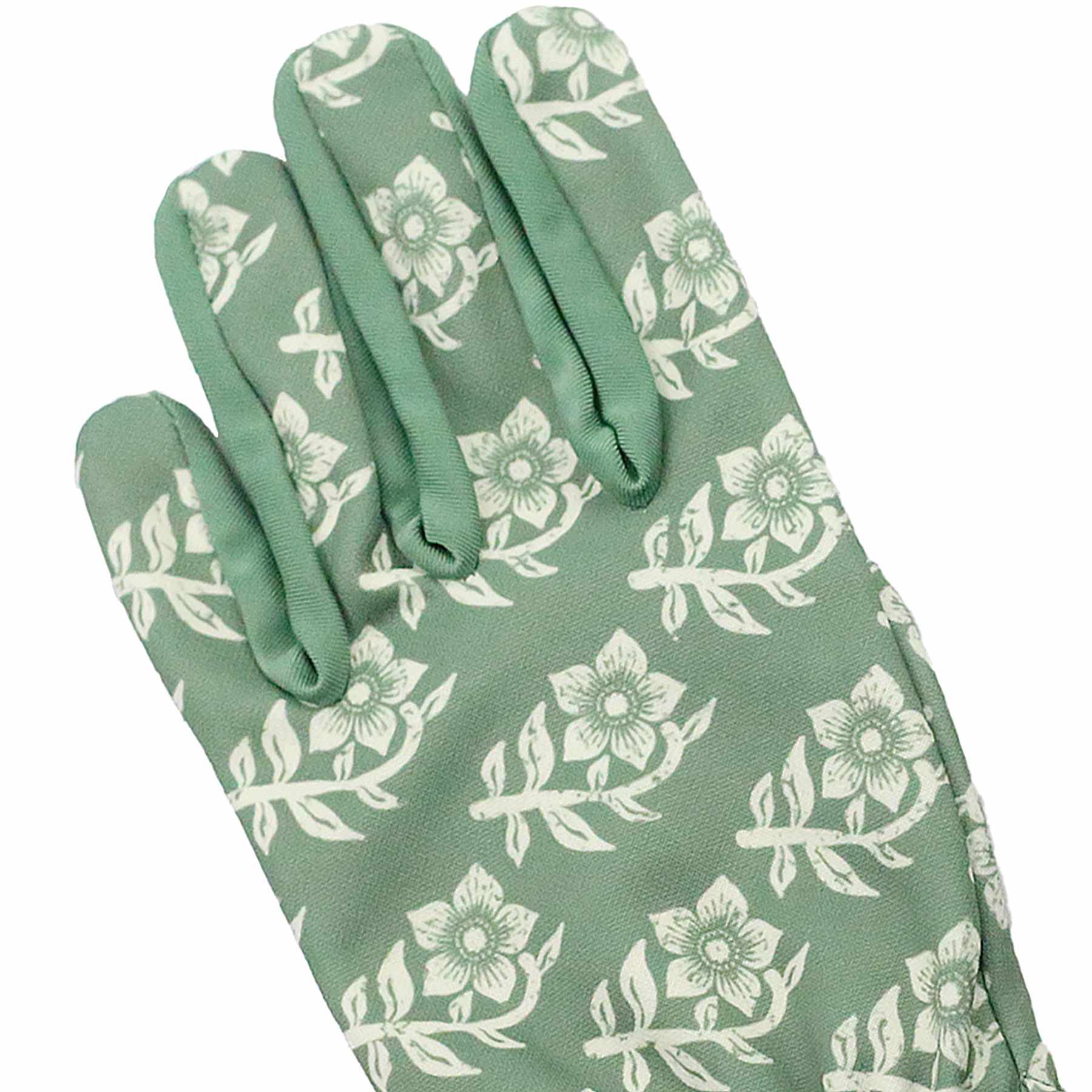 Honeybloom Green Printed Microfiber Glove