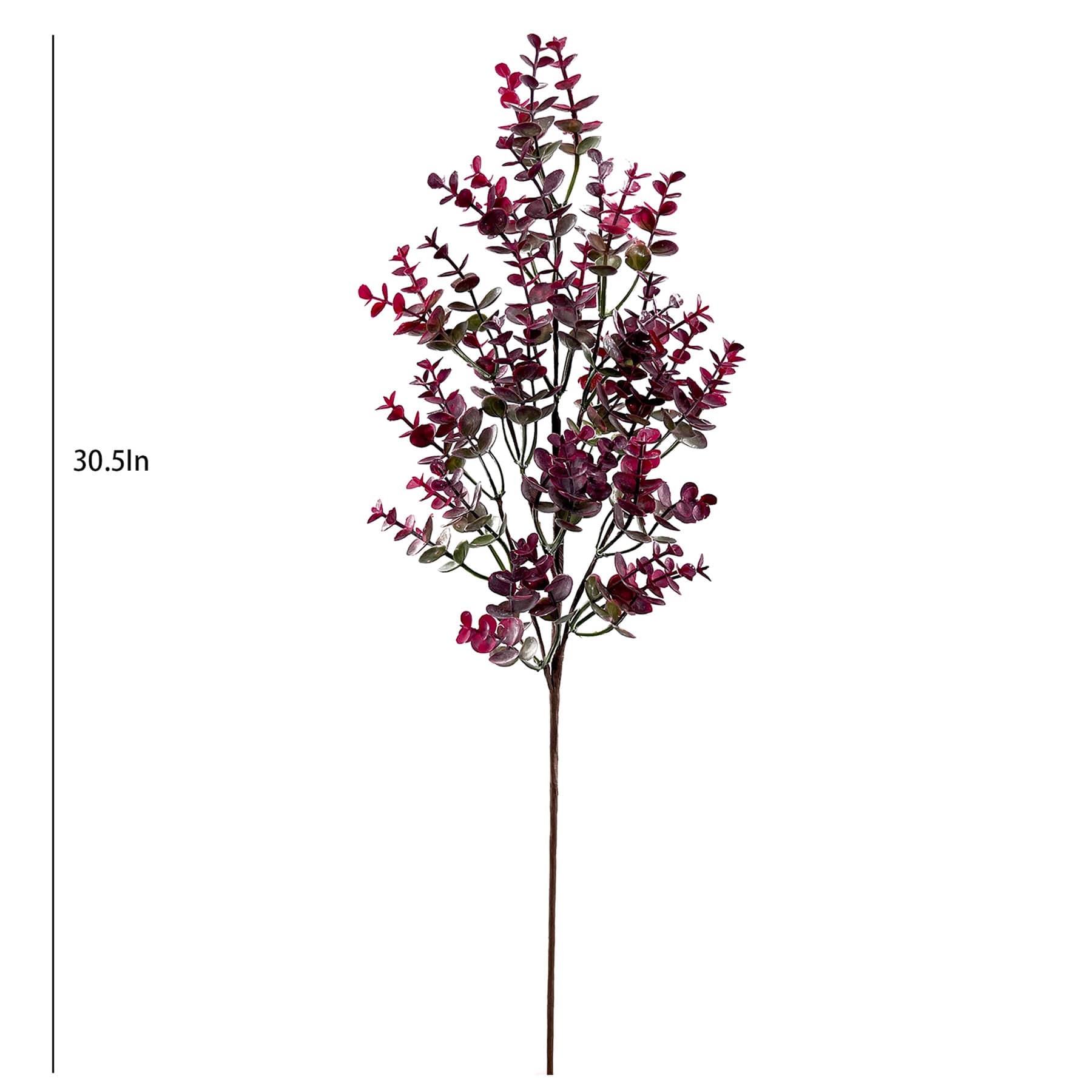 Red & Green Leaves Stem, 30.5"