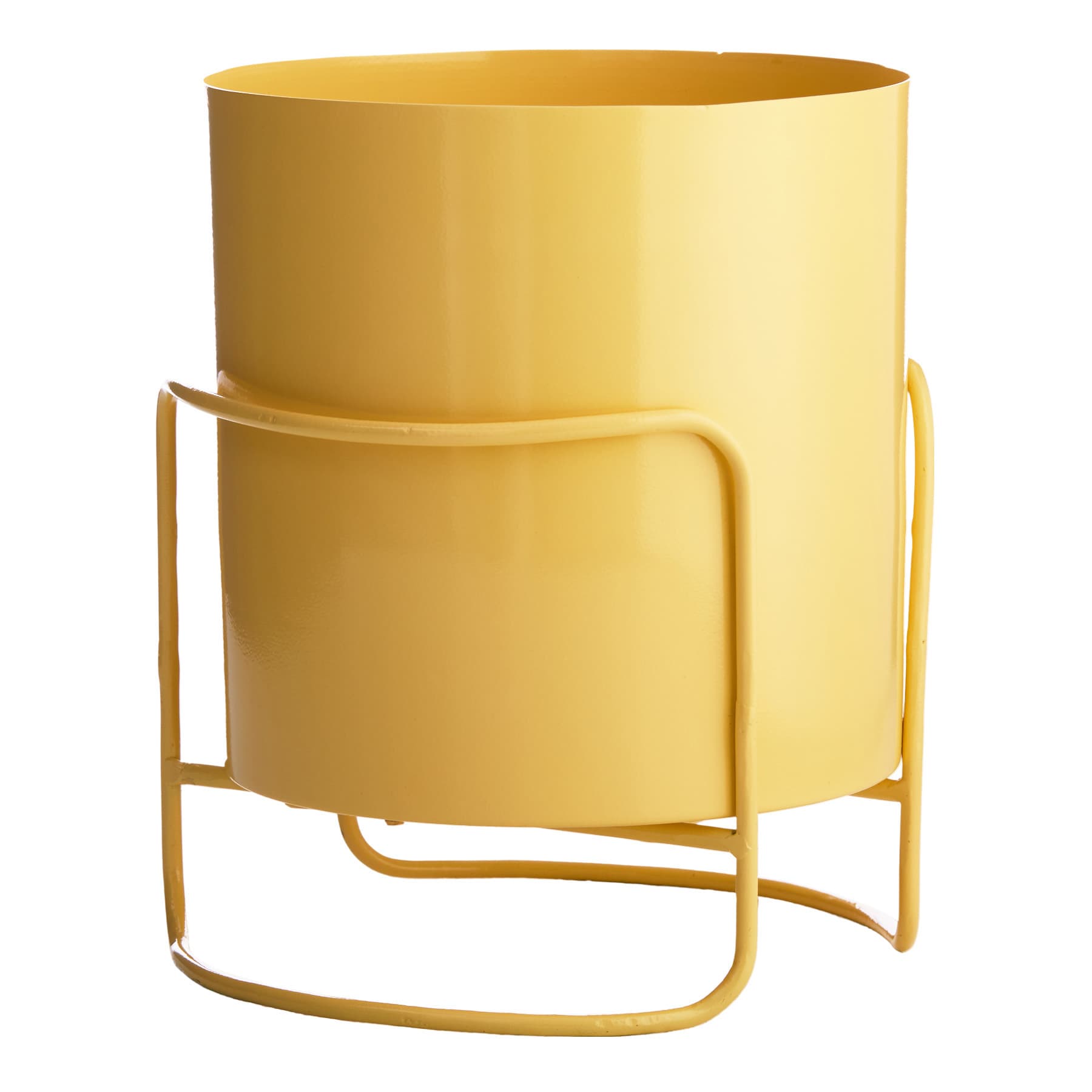 Sunny Club Yellow Planter Stand, 8"