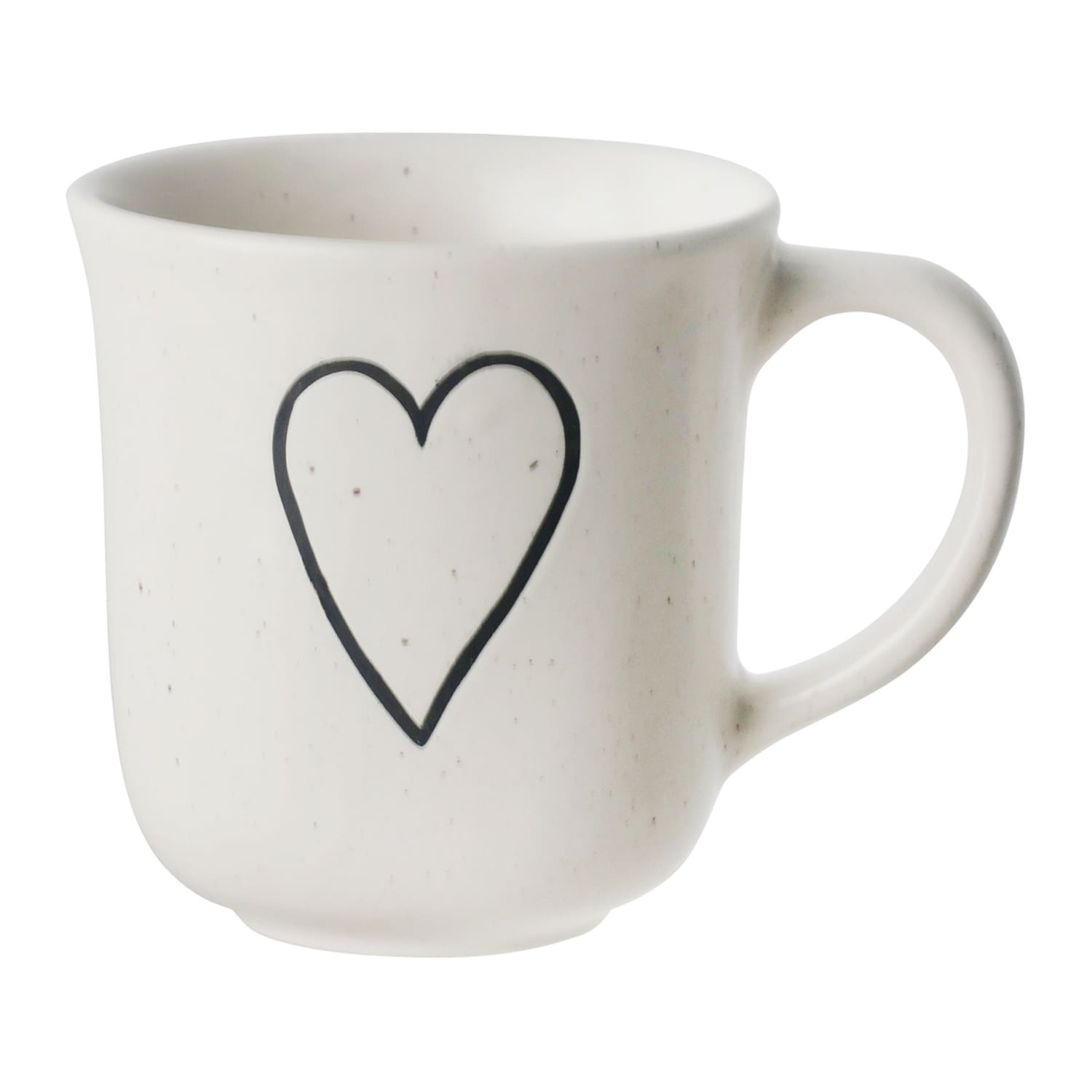Honeybloom Farmhouse Speckled Heart Stoneware Mug