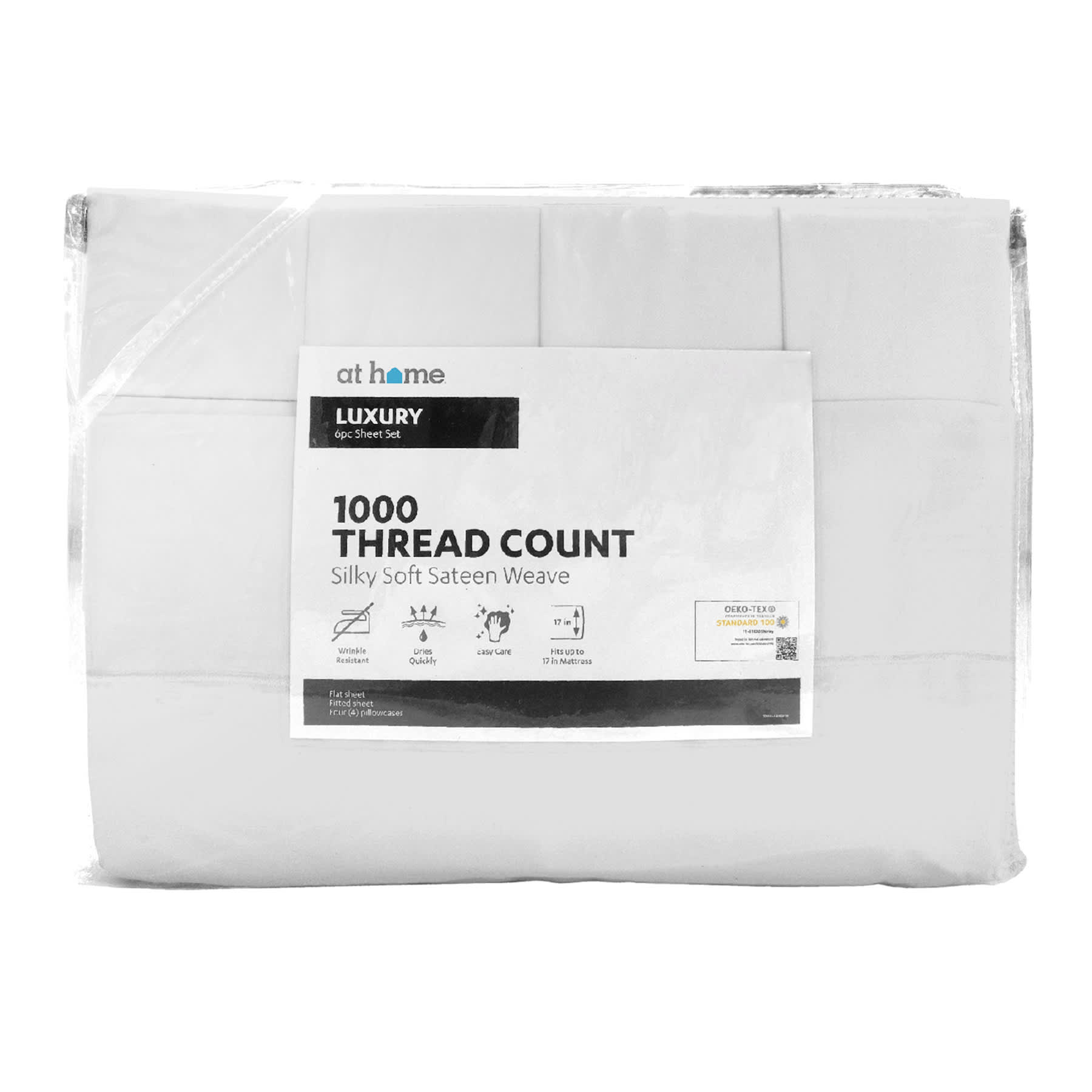 6-Piece Antarctica 1000 Thread Count Luxury Sheet Set, Queen