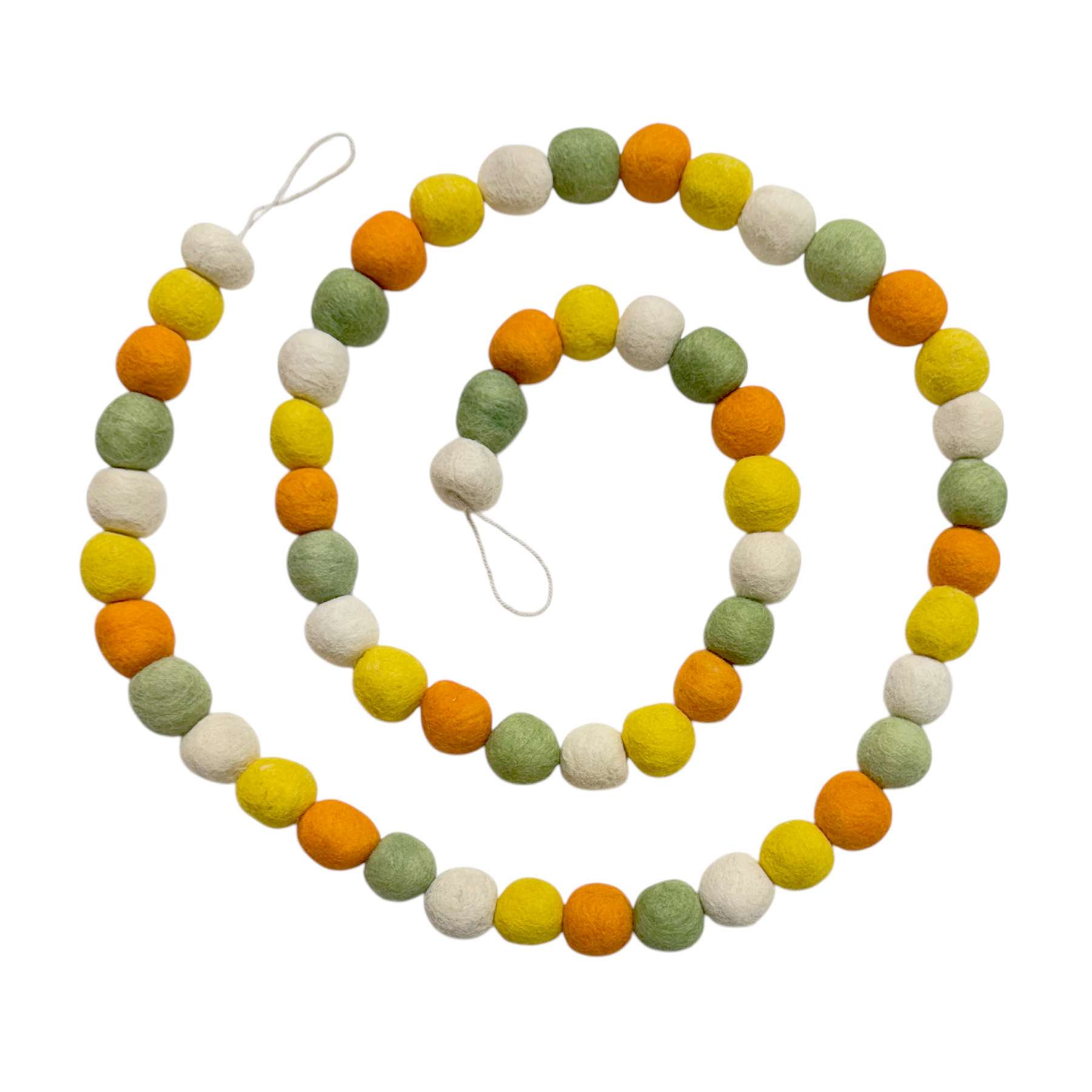 Multicolor Felt Ball Garland, 72"