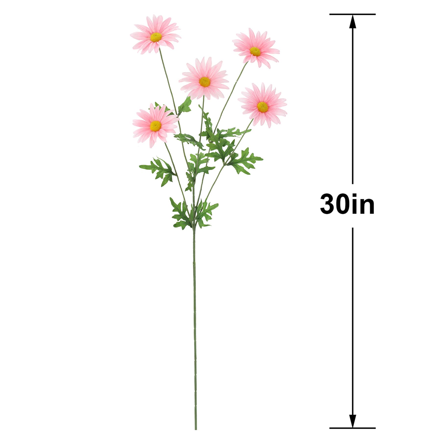 Pink Daisy Stem, 30"