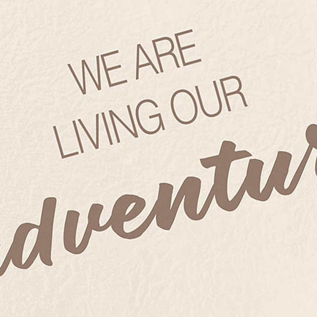 Ty Pennington Framed We Are Living Our Adventure Wall Sign, 14"