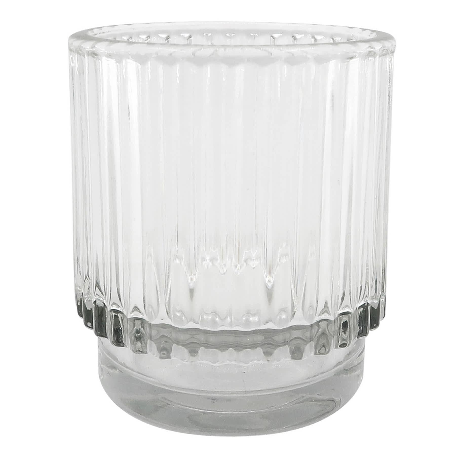 Clear Glass Votive Candle Holder, 3"