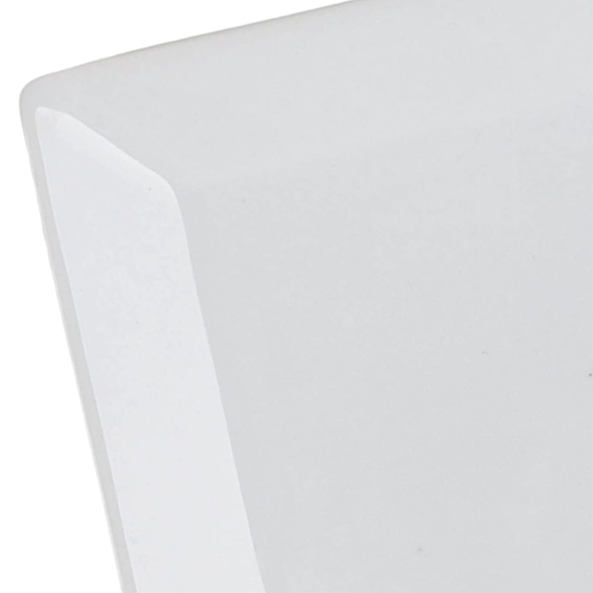 Super White Porcelain Hard Square Salad Plate, 7.5"