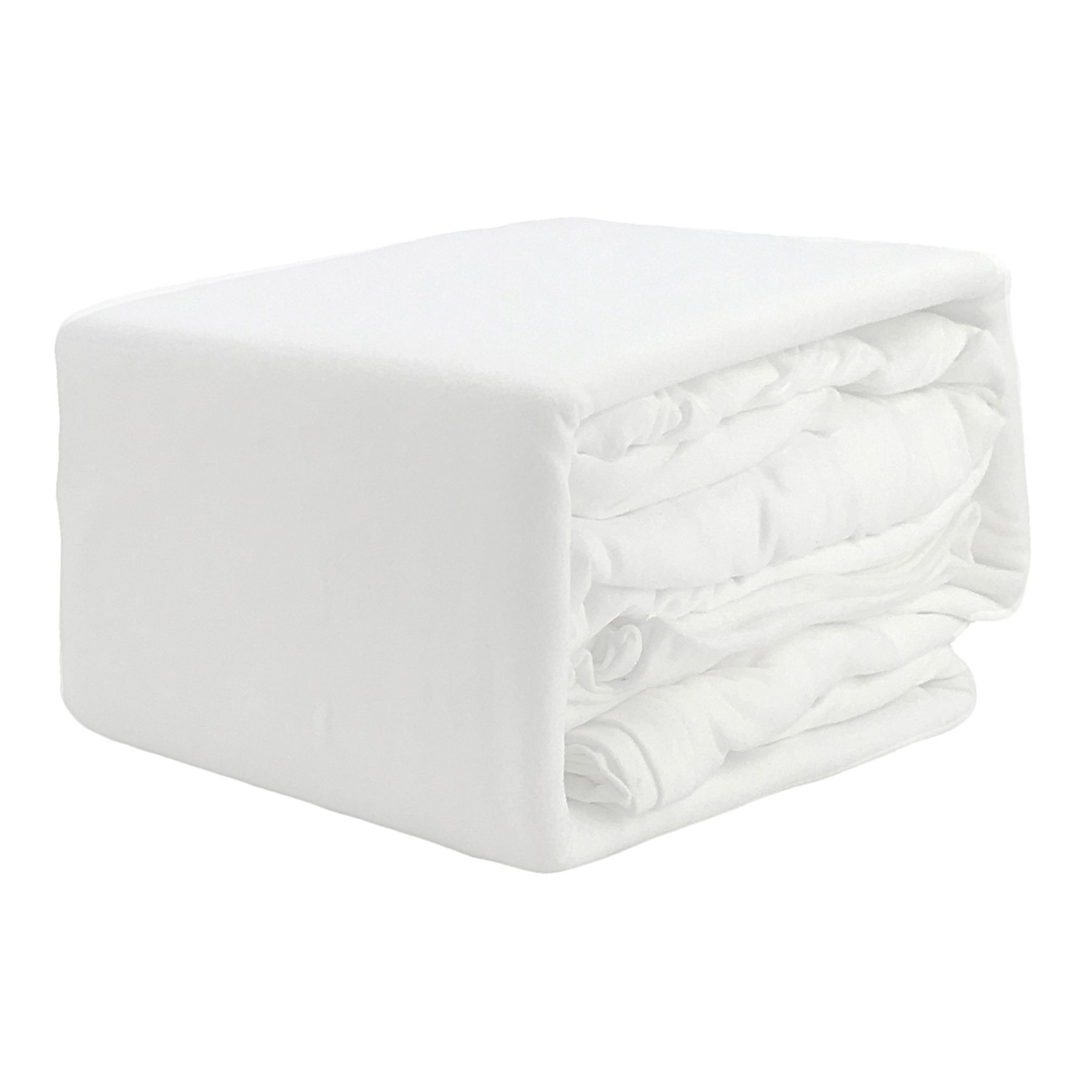 3-Piece White Jersey Sheet Set, Twin XL