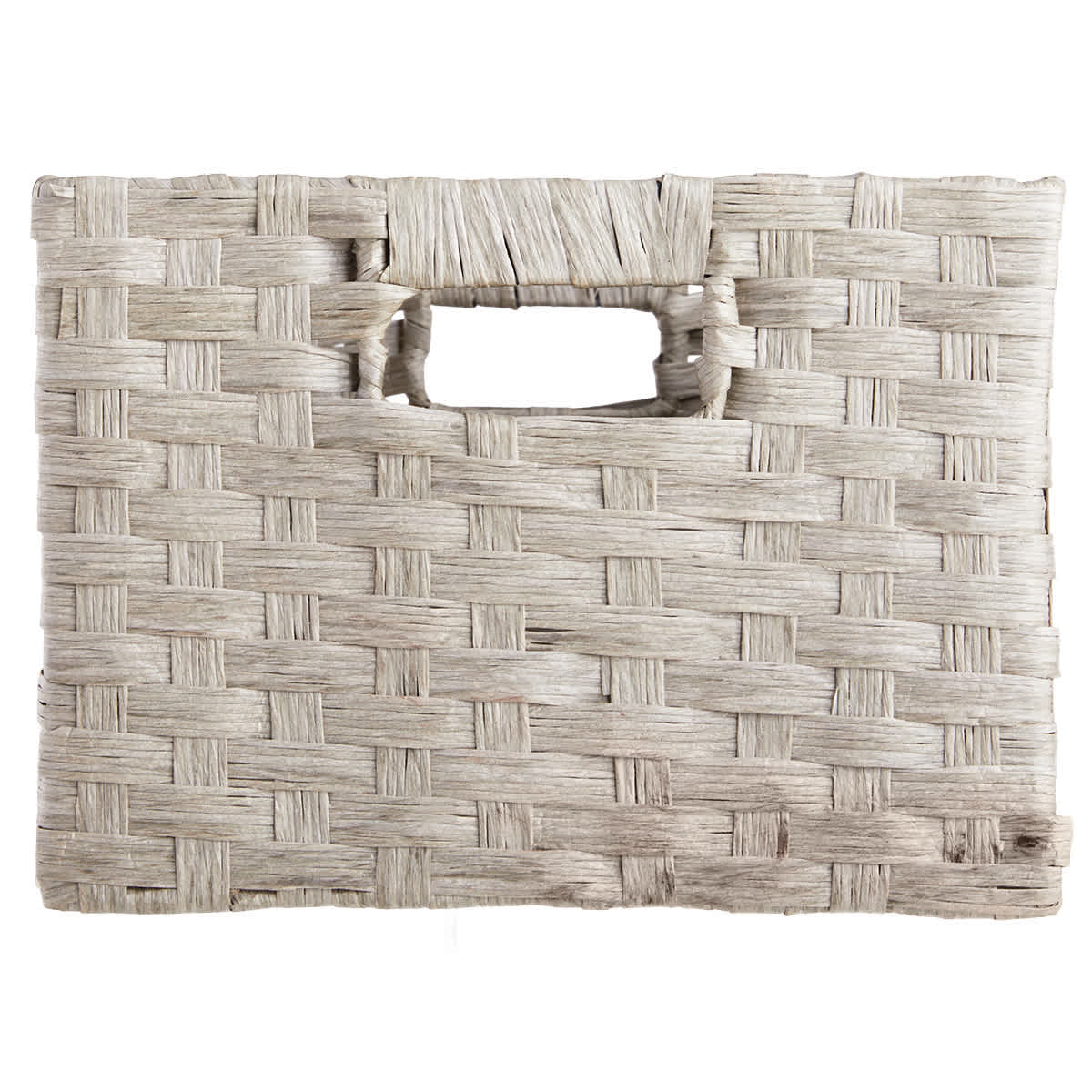 Light Grey Paper Rope Rectangle Storage Basket, Large