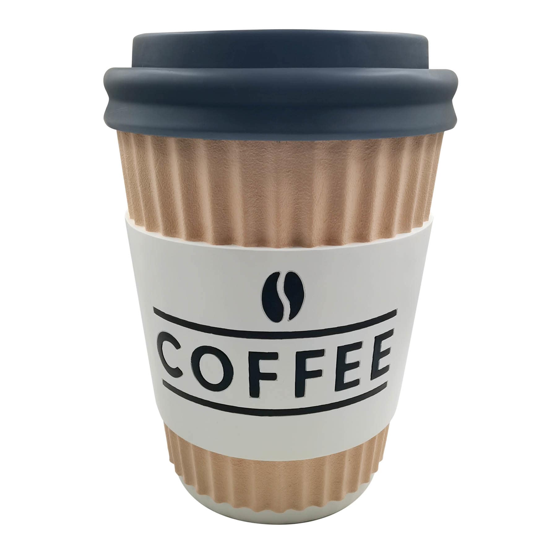 Coffee Cup Outdoor Garden Statue, 19"