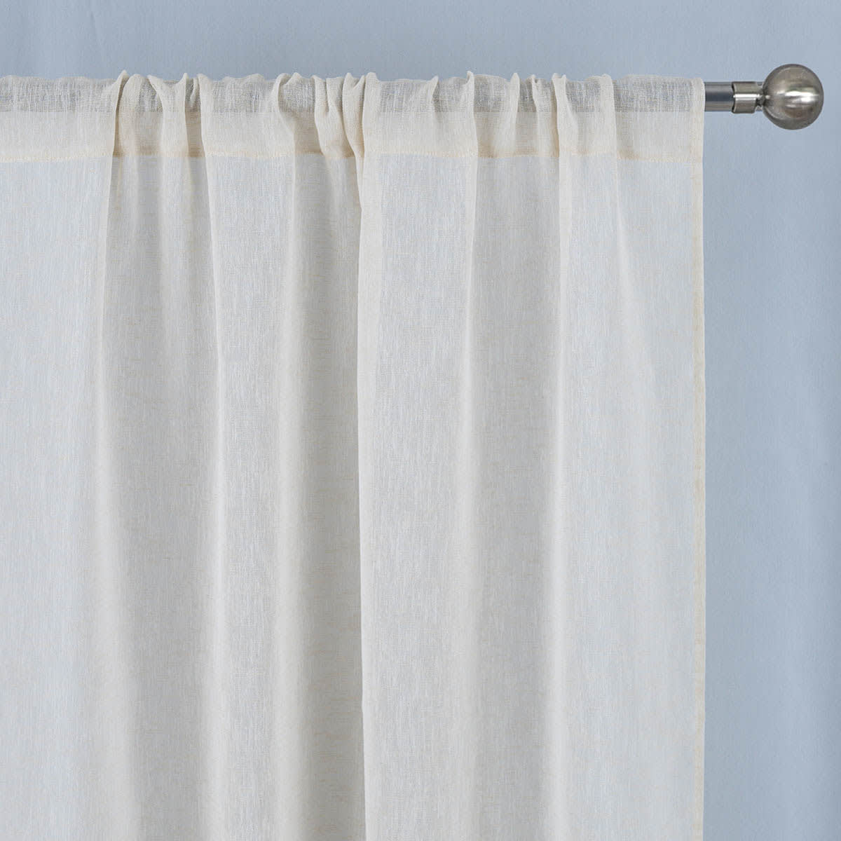 Legacy Natural Sheer Curtain Panel, 84"