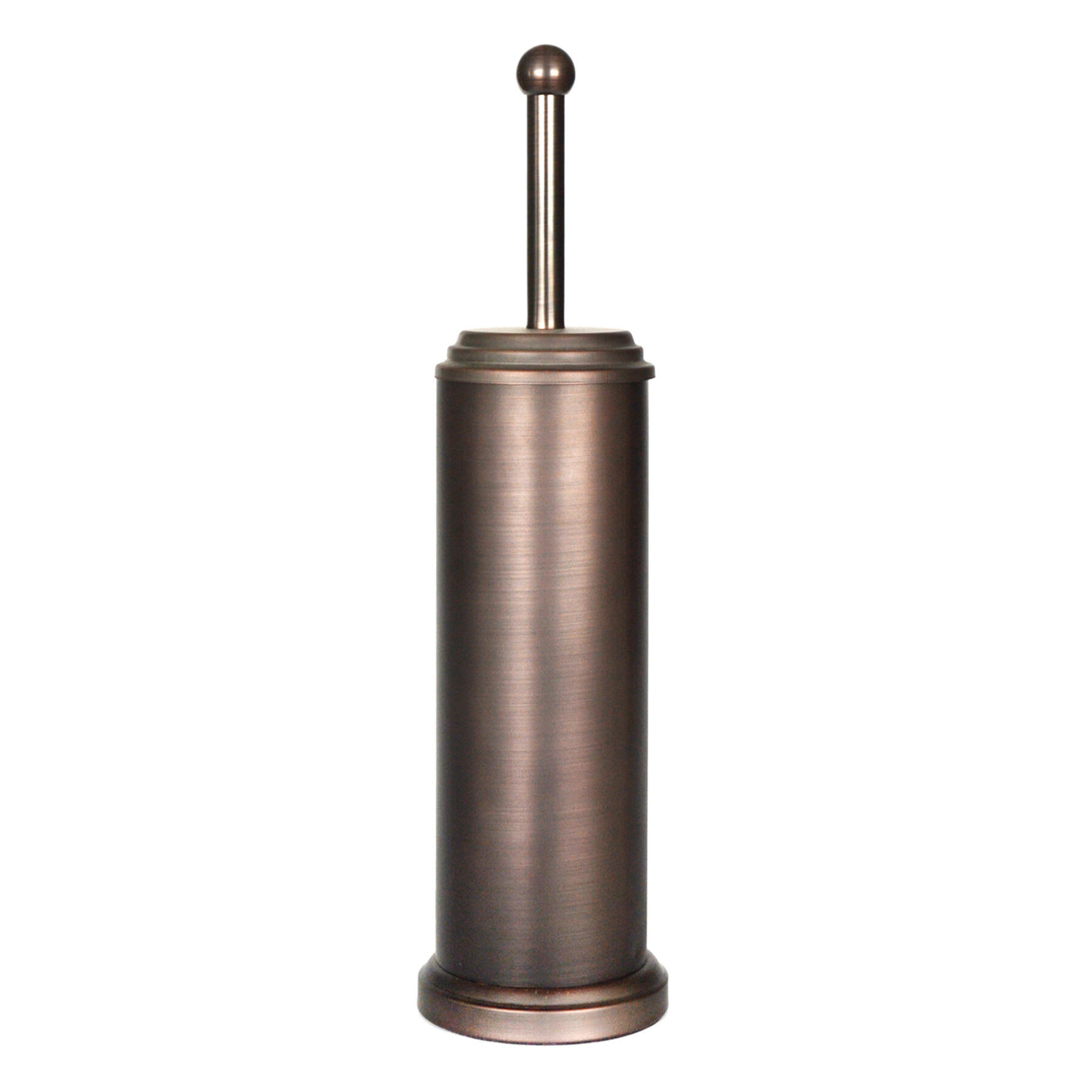 Ridged Oil Rubbed Bronze Metal Toilet Bowl Brush