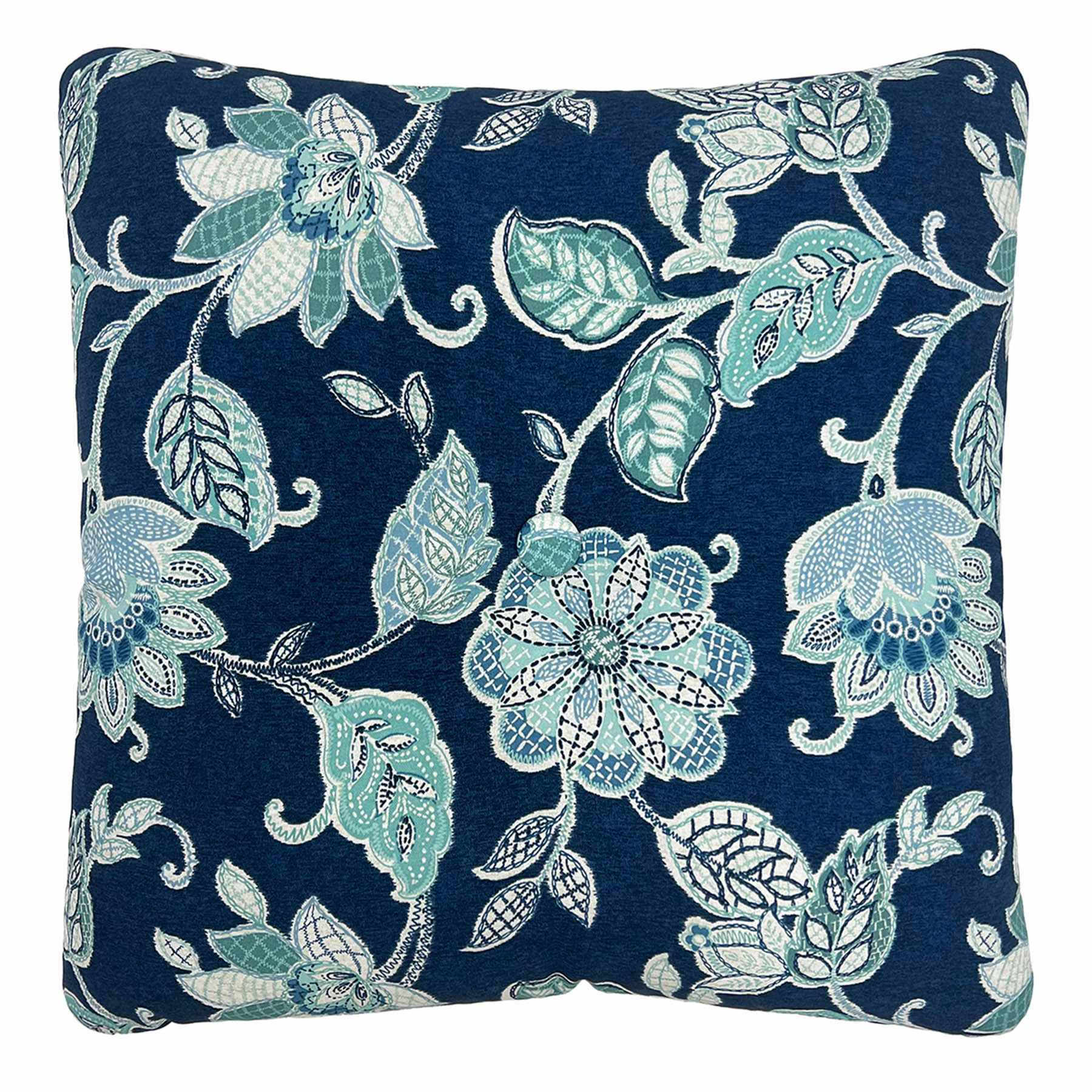 Providence Positano Navy Outdoor Tufted Back Cushion