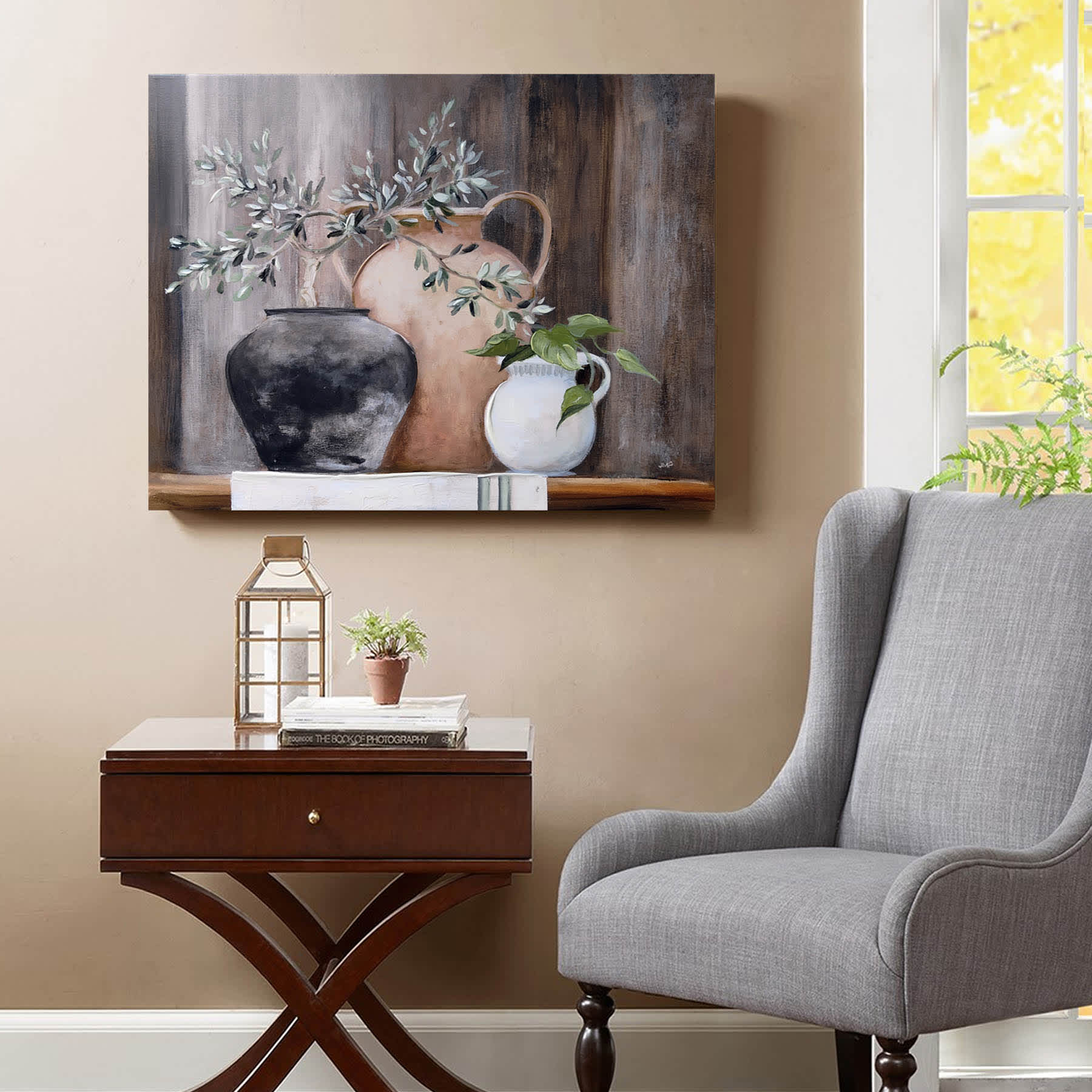 Honeybloom Vase Canvas Wall Art, 28x22