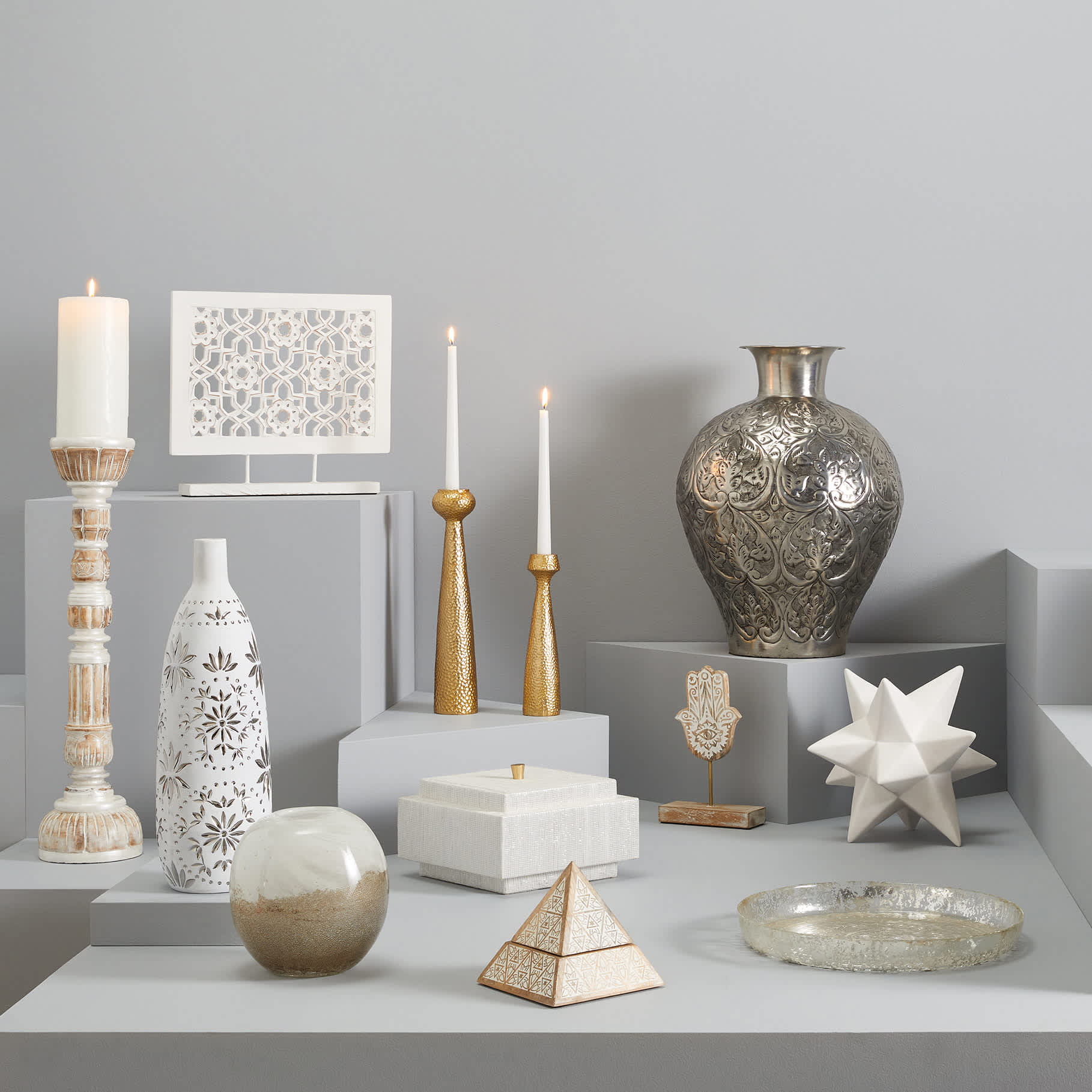 Found & Fable White Ceramic Star Figurine, 5"