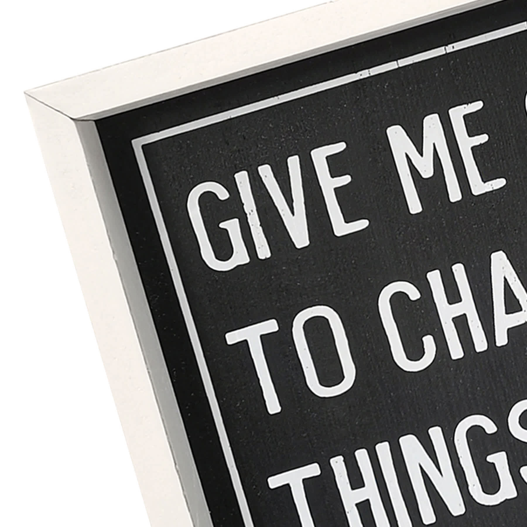 Give Me Coffee And Wine Sign, 7.5x10