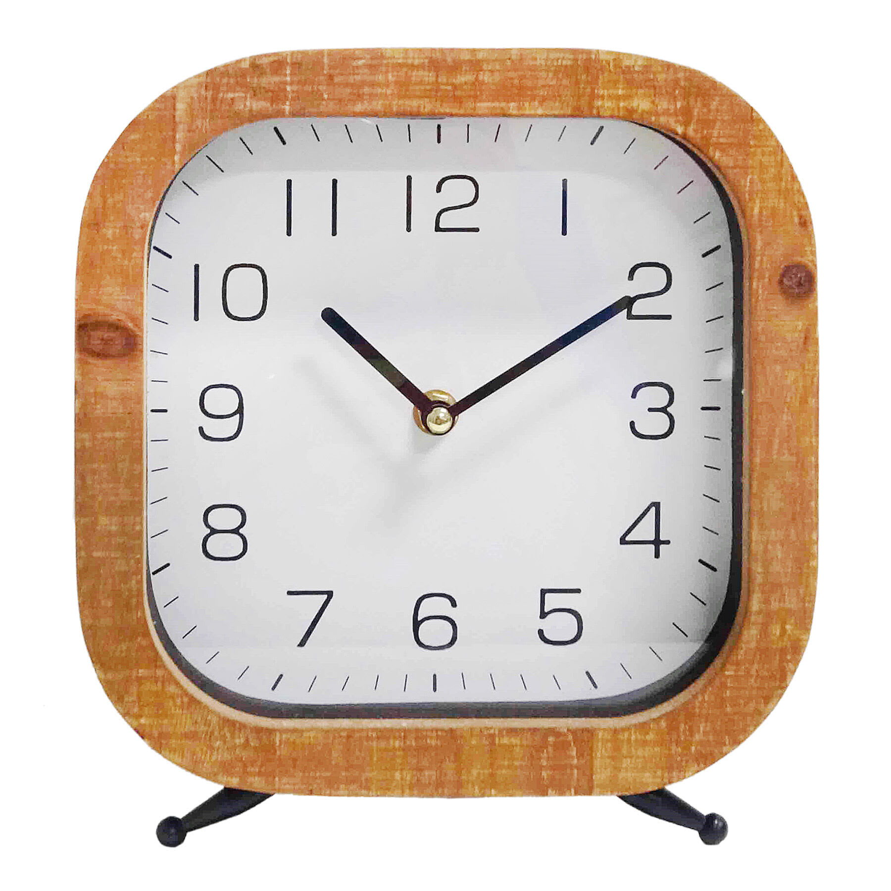Tracey Boyd Wooden Square Table Clock, 8x9