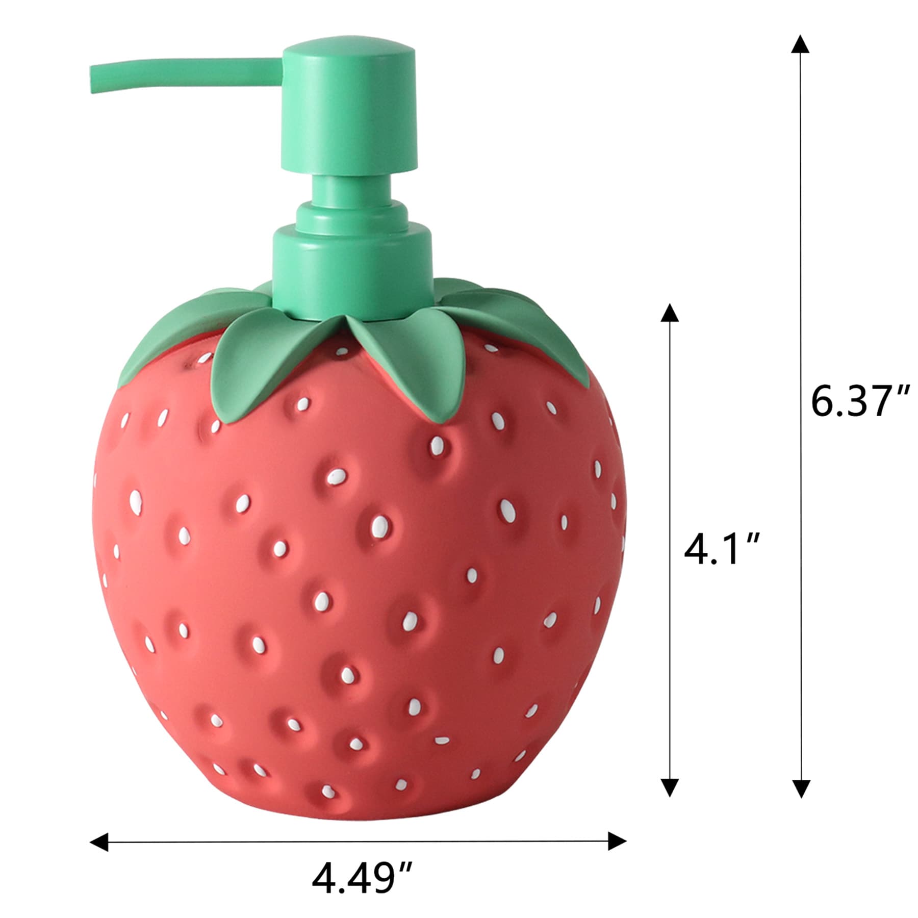 Red Strawberry Shaped Soap Dispenser