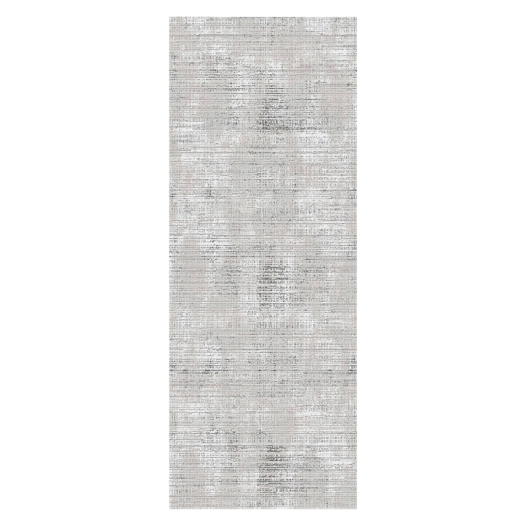 (B879) Alder Taupe High-Low Washable Runner, 2x7