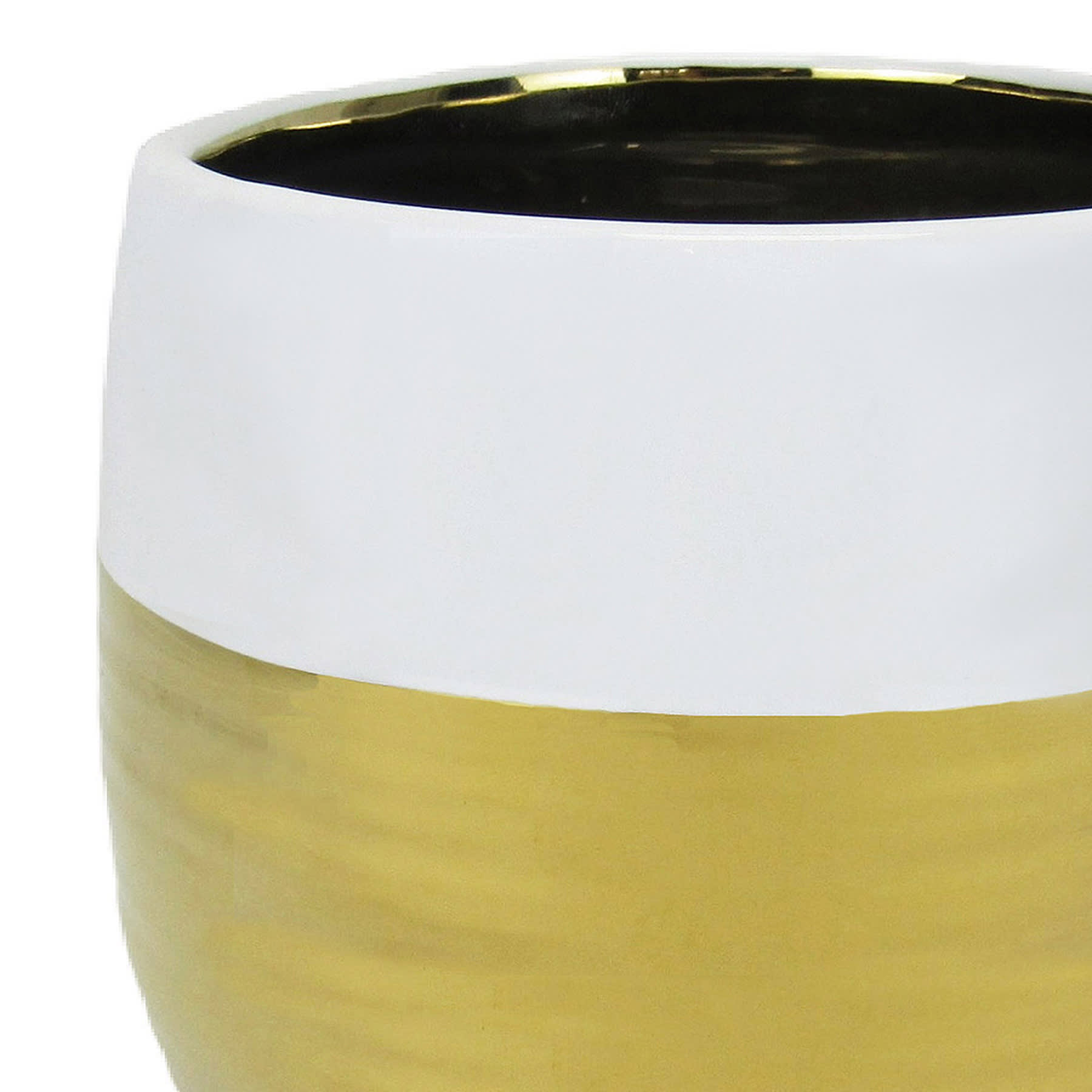 Crosby St. Indoor Silver & White Planter, 6"