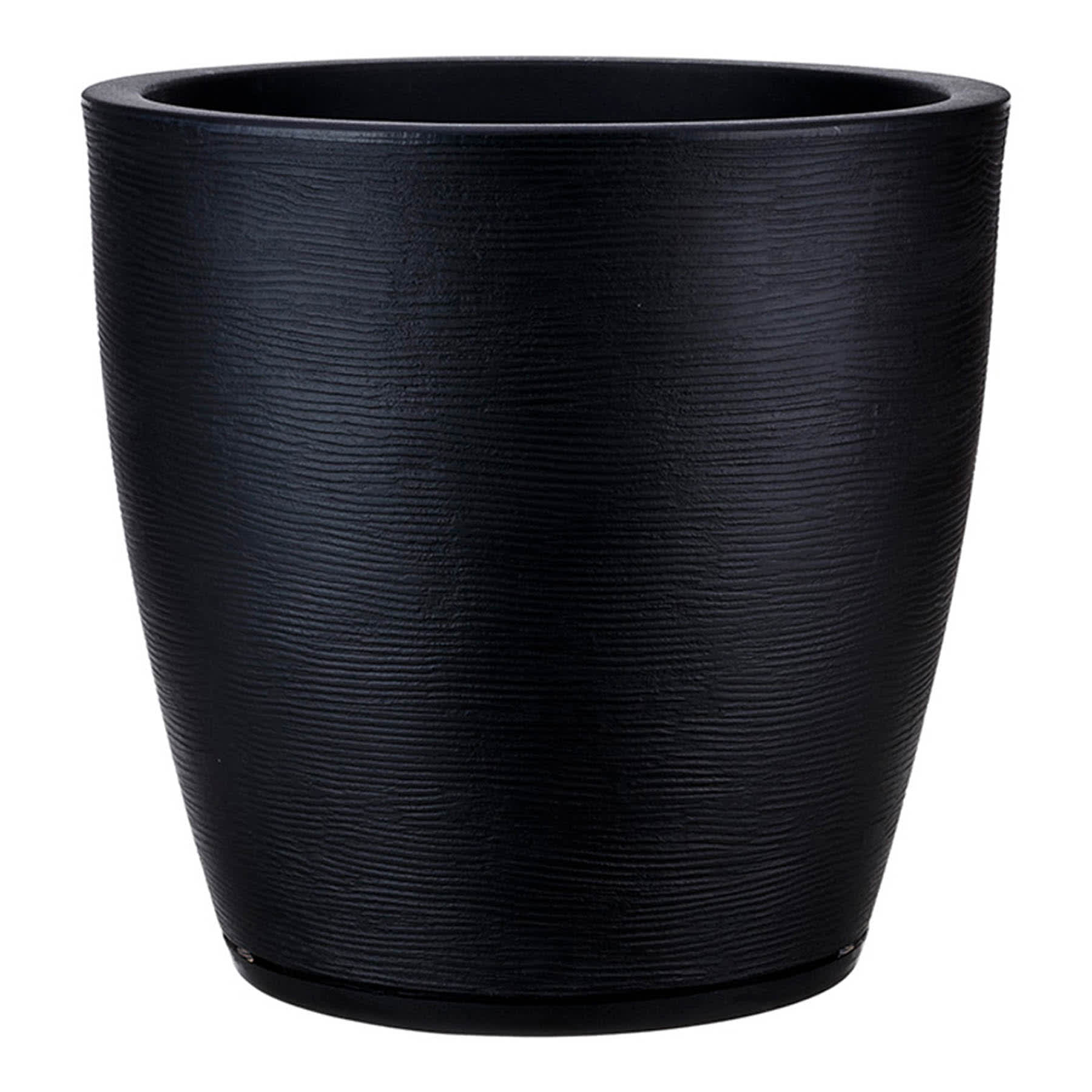 Amsterdam Black Outdoor Planter, Large